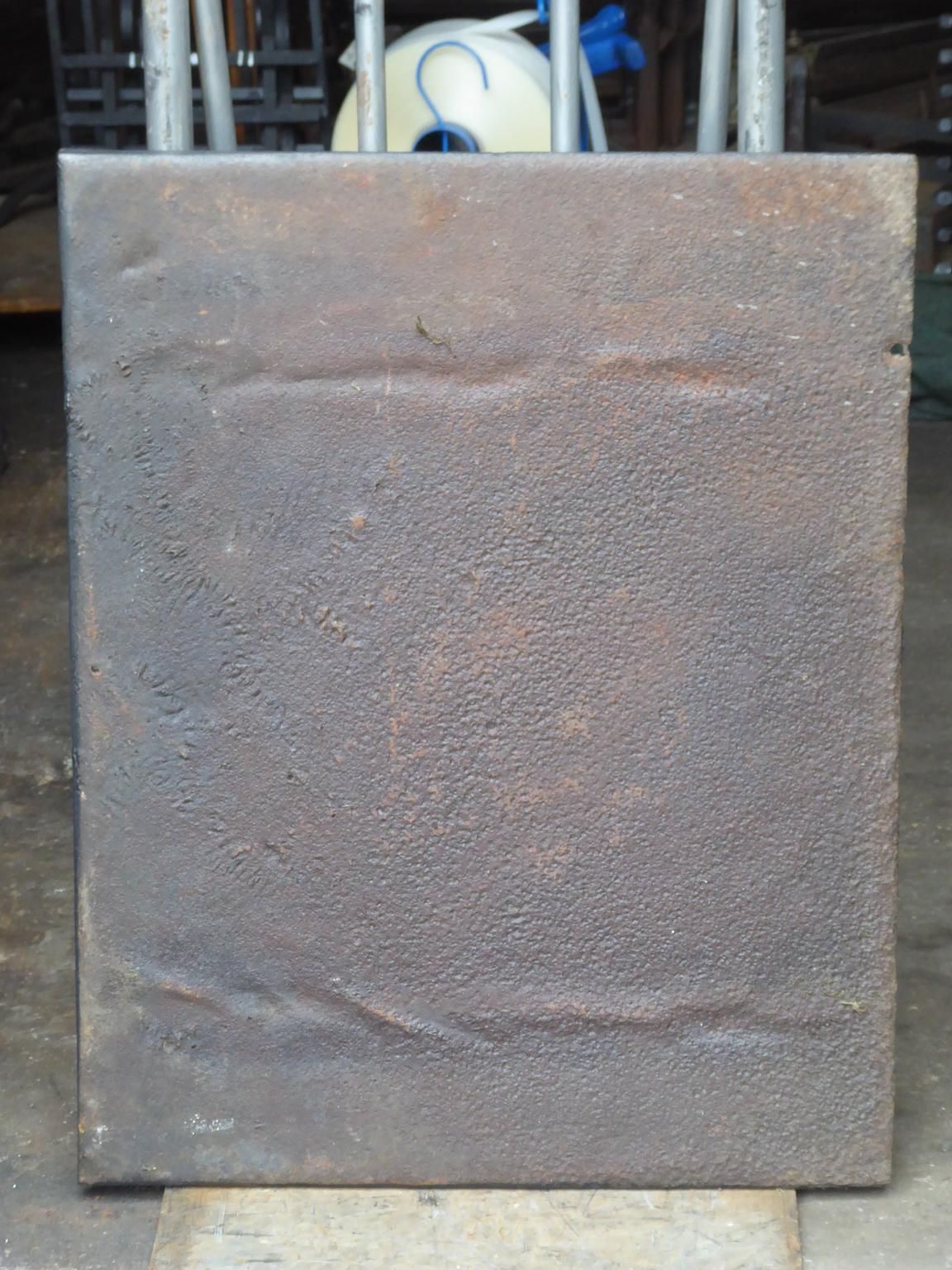 18th Century French 'Pillars With Decoration' Fireback / Backsplash photo vintage