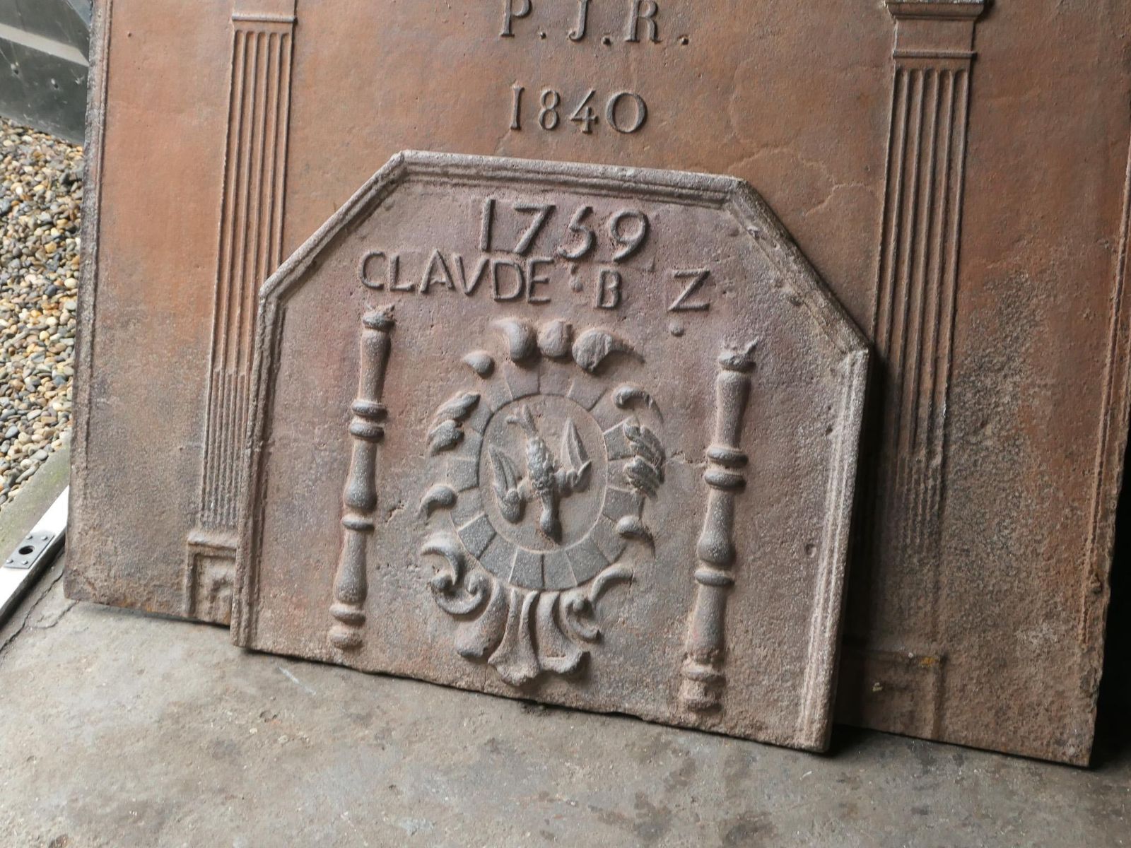 18th Century French Louis XIV 'Coat Of Arms' Fireback / Backsplash photo 746.0