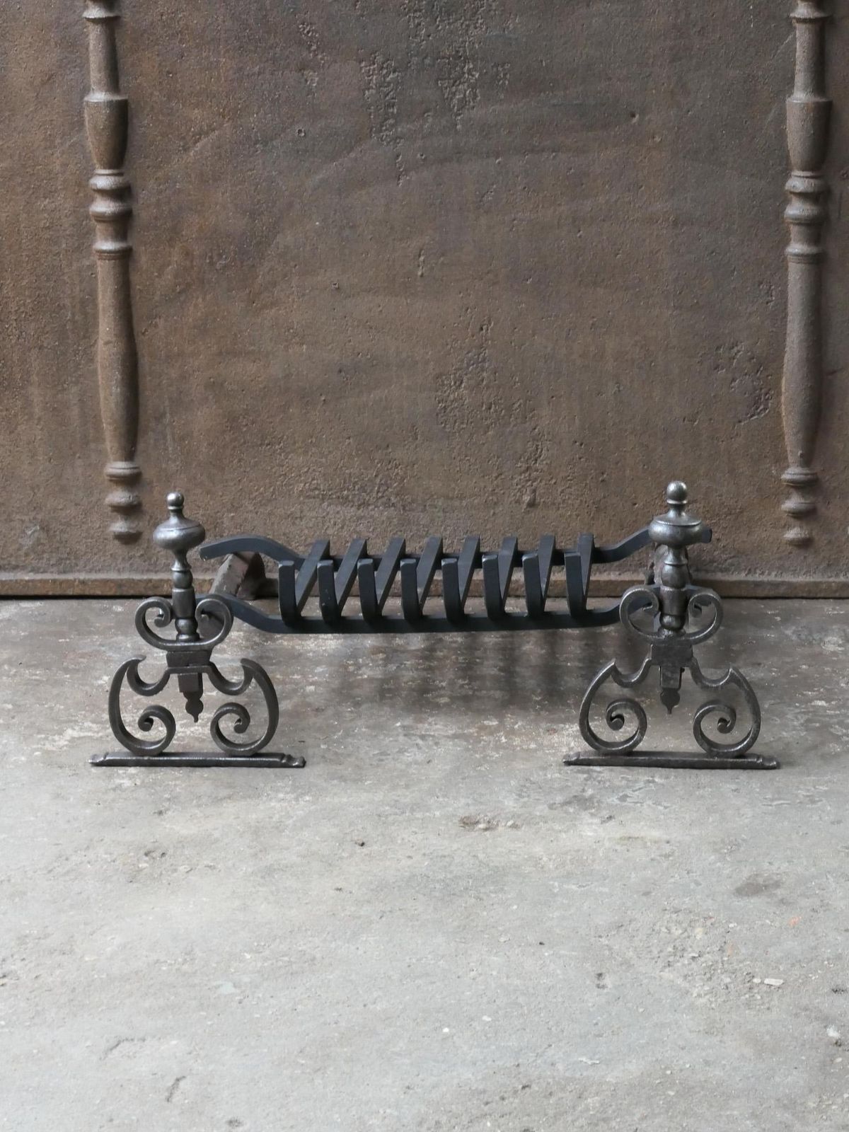 French Louis XV Period Fireplace Grate Or Fire Basket, 18th Century photo for sale