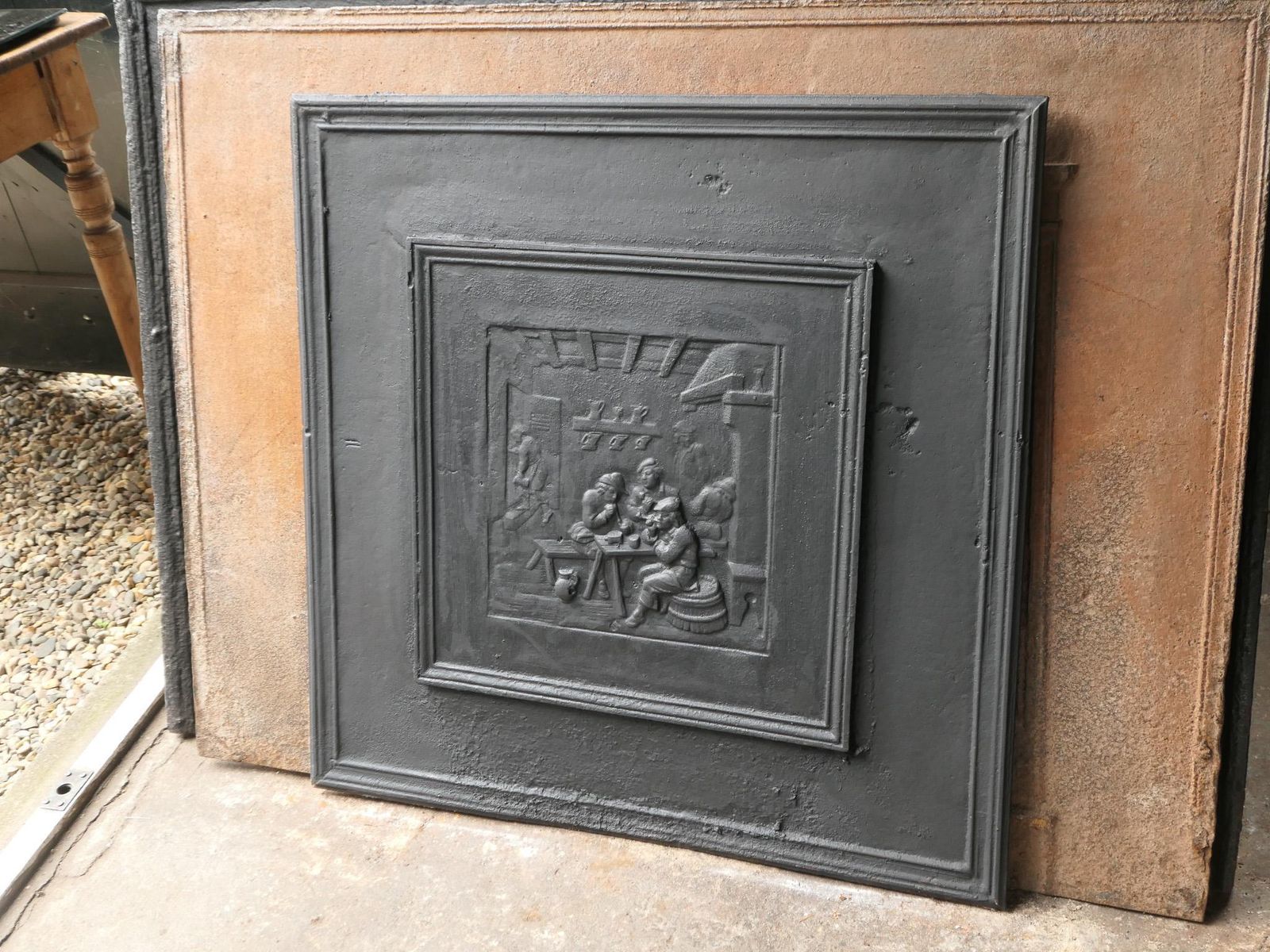 Antique French Napoleon III Style 'The Pub' Fireback / Backsplash photo buy