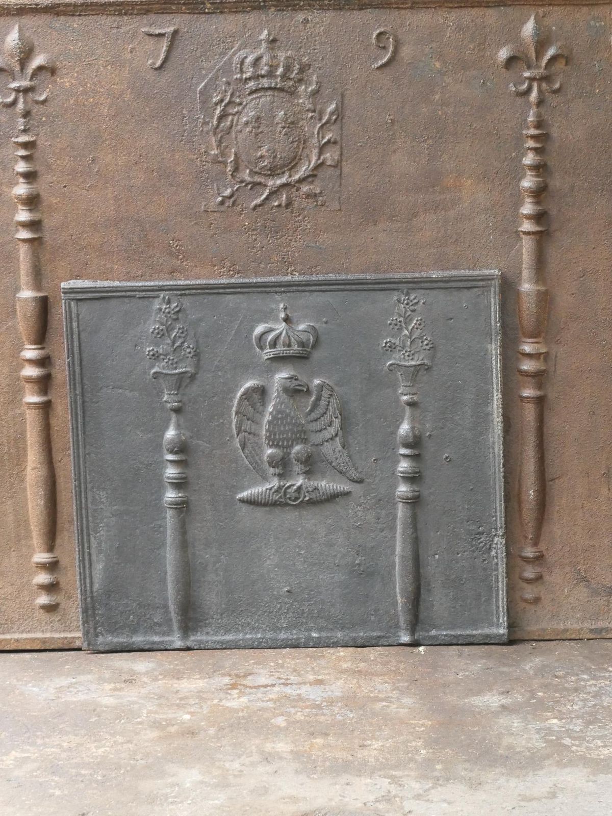 18th 19th Century French 'The Eagle Of Napoleon' Fireback / Backsplash photo for sale