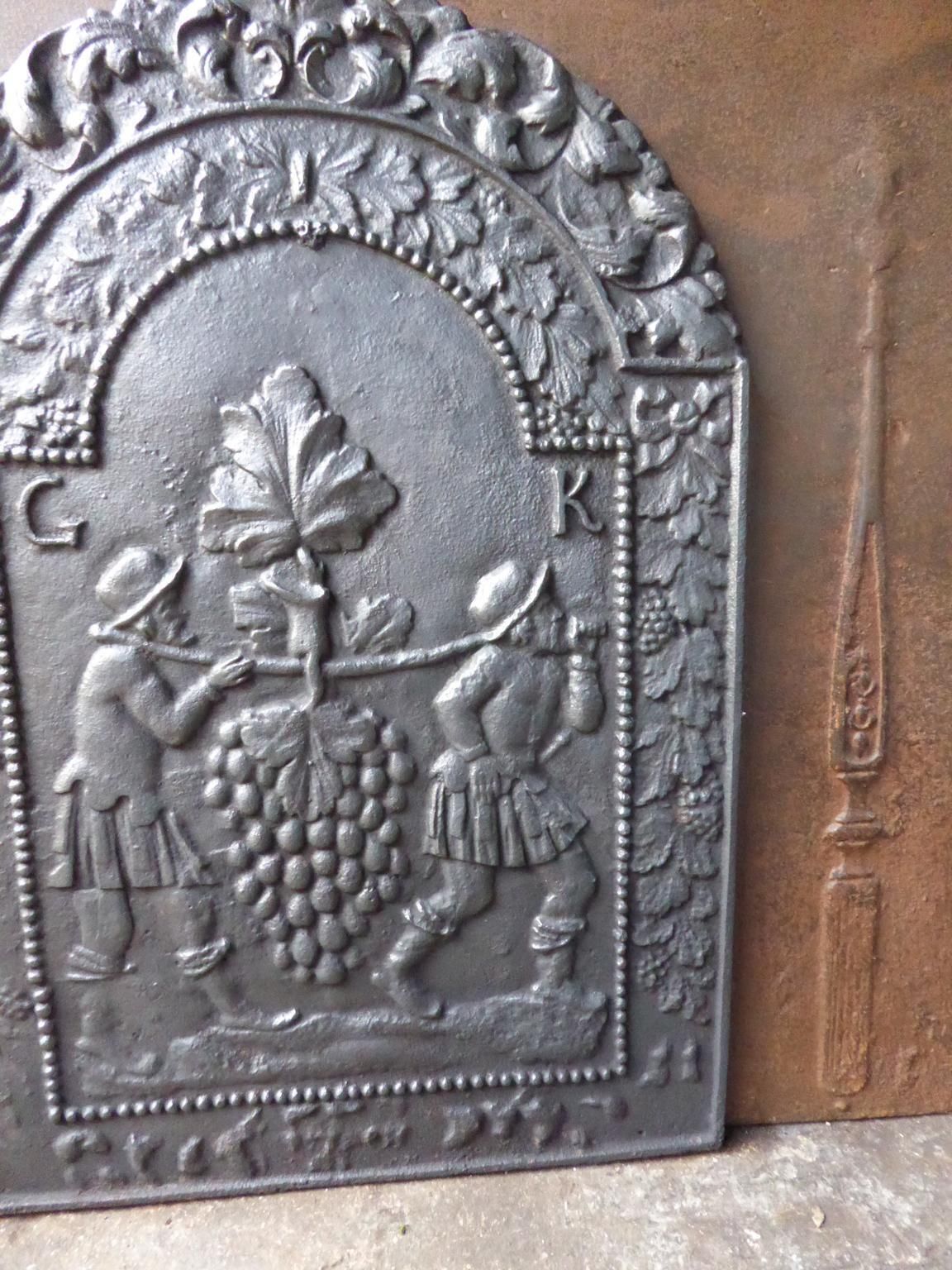 17th   18th Century French 'The Vintage' Fireback / Backsplash photo buy