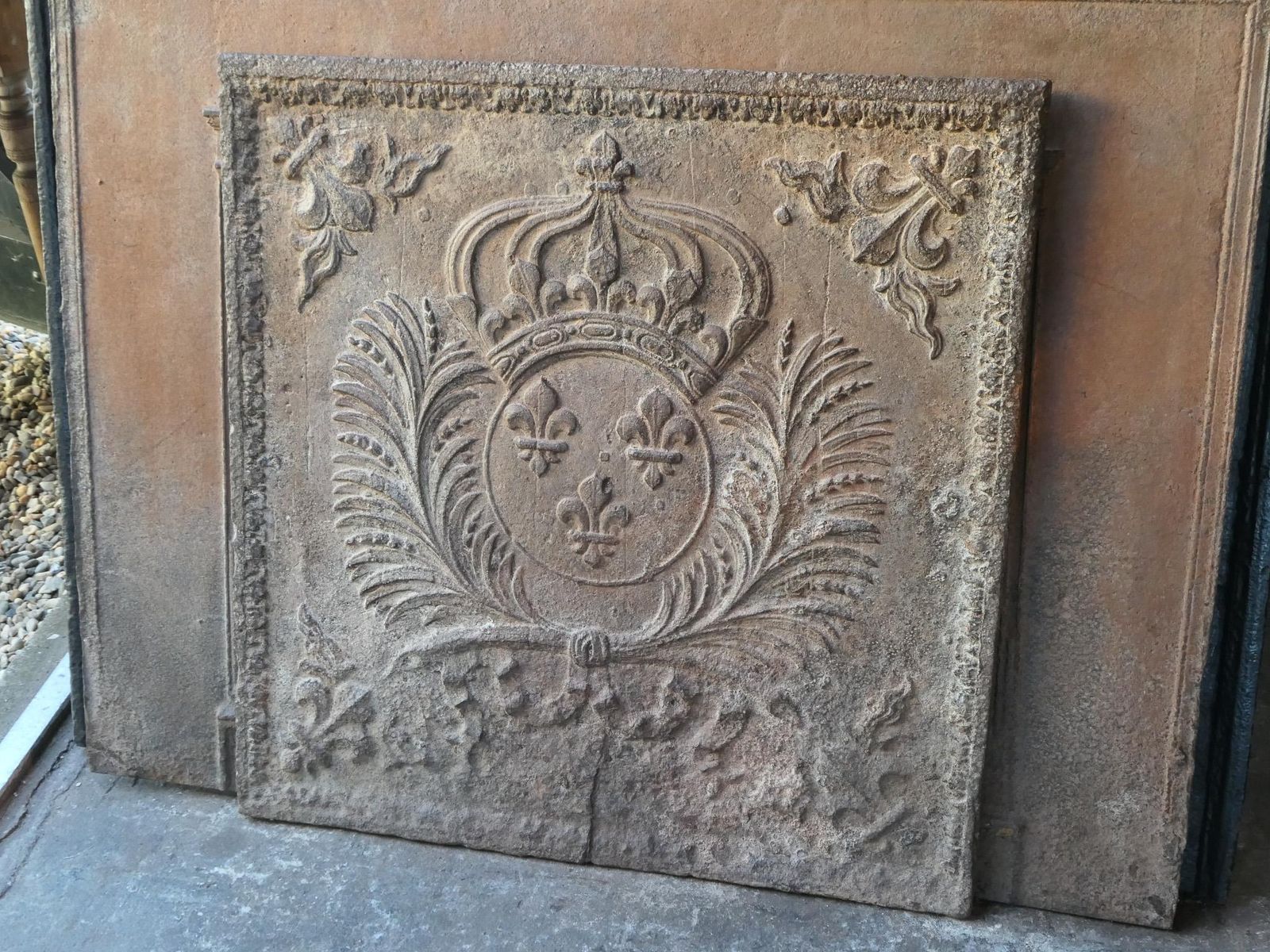 17th 18th Century French Louis XIV 'Arms Of France' Fireback / Backsplash photo buy