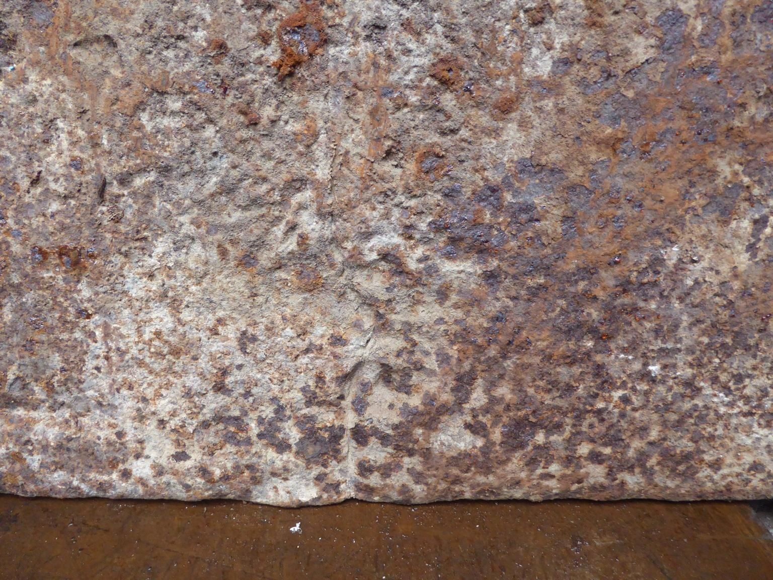 1088.0 Antique French 'Arms Of France And Navarre' Fireback / Backsplash, 17th Century photo