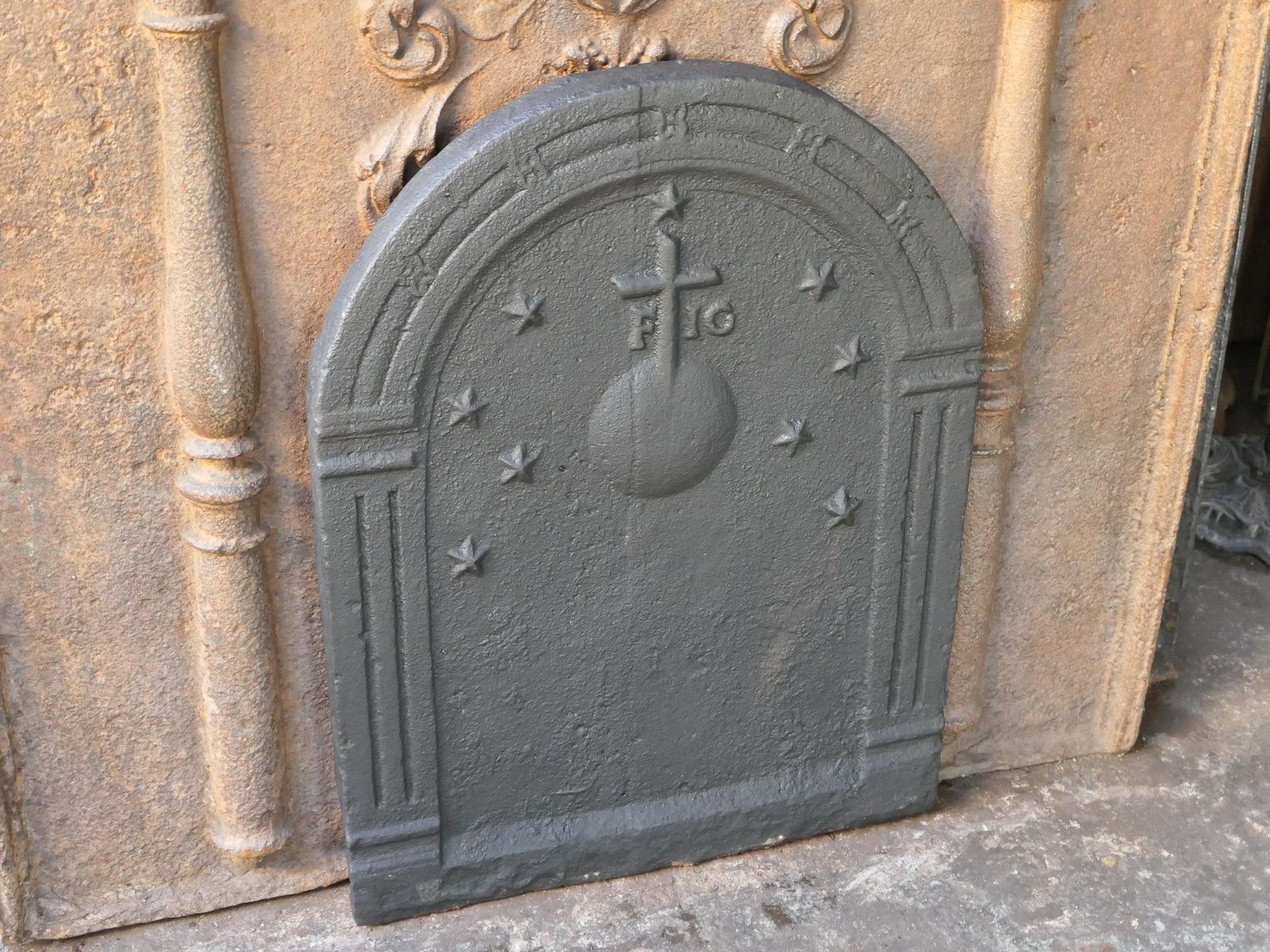 19th Century French Napoleon III Fireback / Backsplash photo Home Fixtures