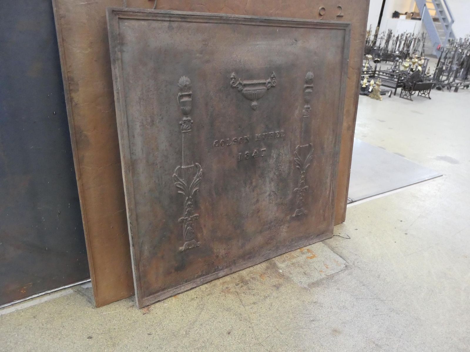 photo vinterior Antique French Neoclassical Fireback / Backsplash, 18th   19th Century