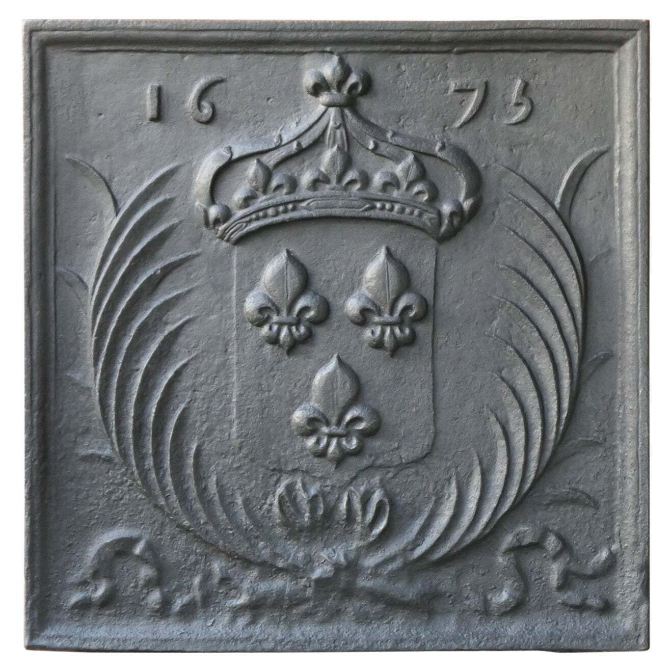 17th Century French Louis XIV 'Arms Of France' Fireback / Backsplash