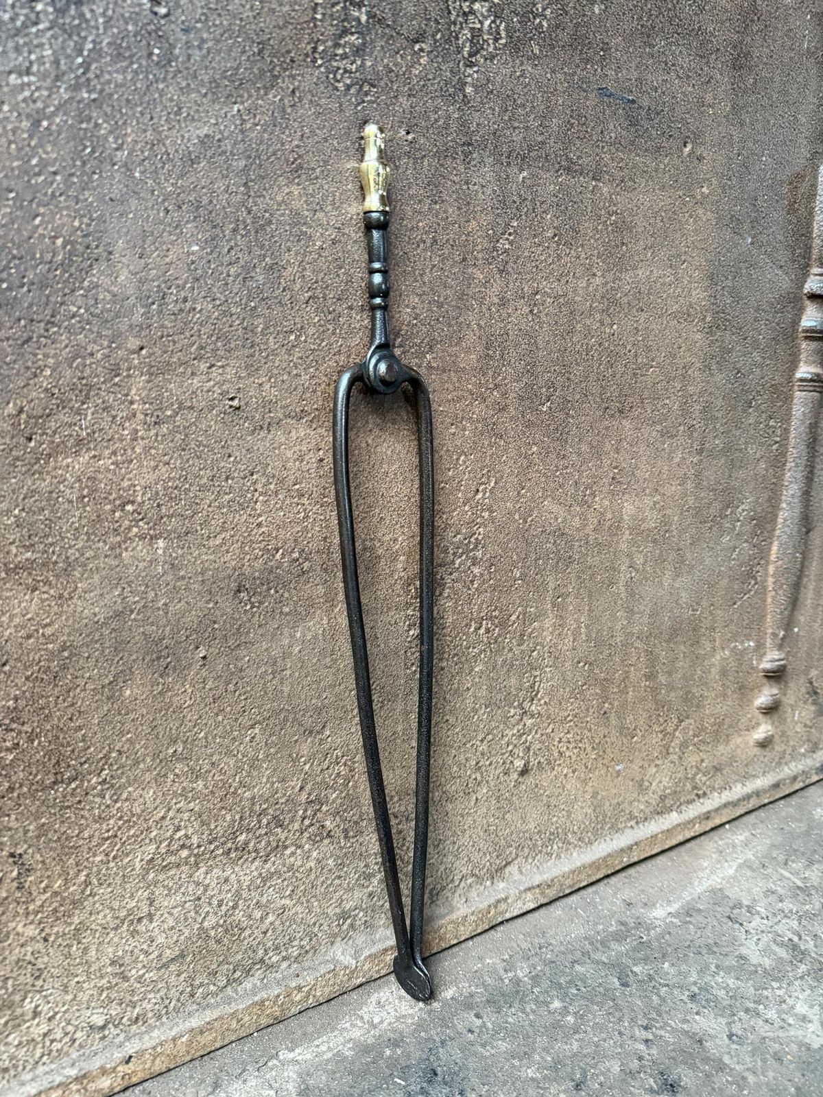 18th 19th Century Dutch Fire Tongs, Neoclassical Period photo furniture