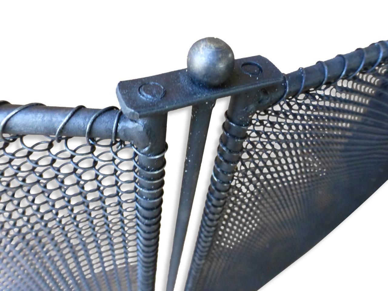 Elegant French Iron Fire Screen, New, Handmade, 22" To 35" Wide,  22.4" Tall photo Home Decor