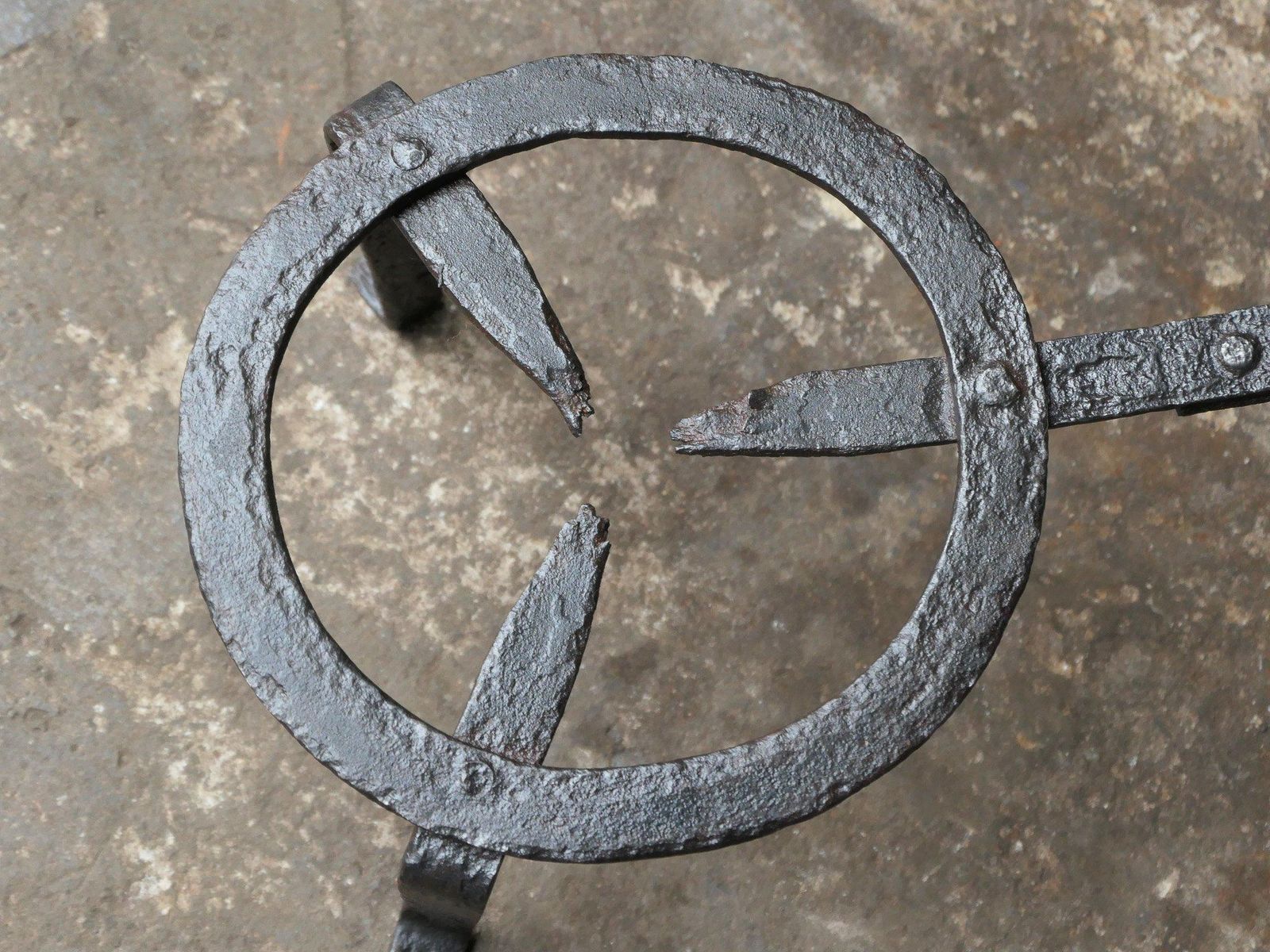 Large French Early 19th Century Neoclassical Period Trivet photo 252.0