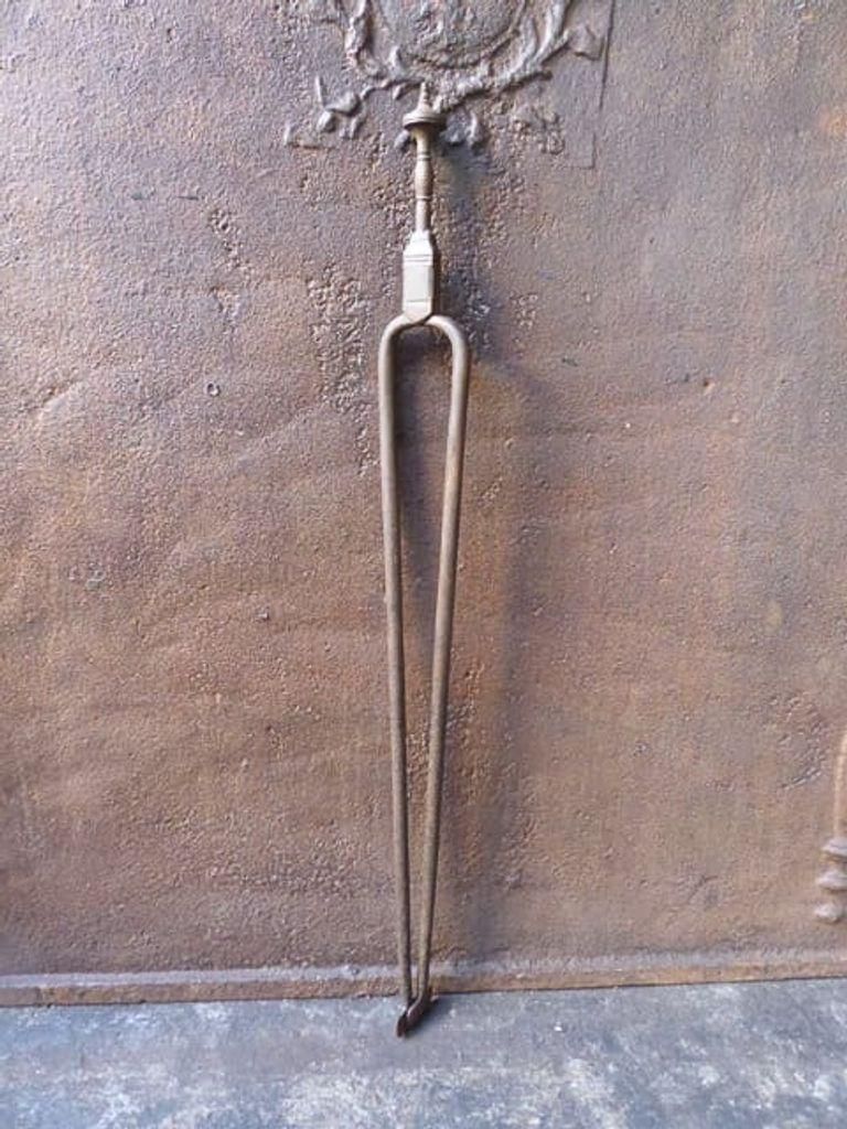 18th Century Dutch Fire Tongs Or Fireplace Tongs photo furniture