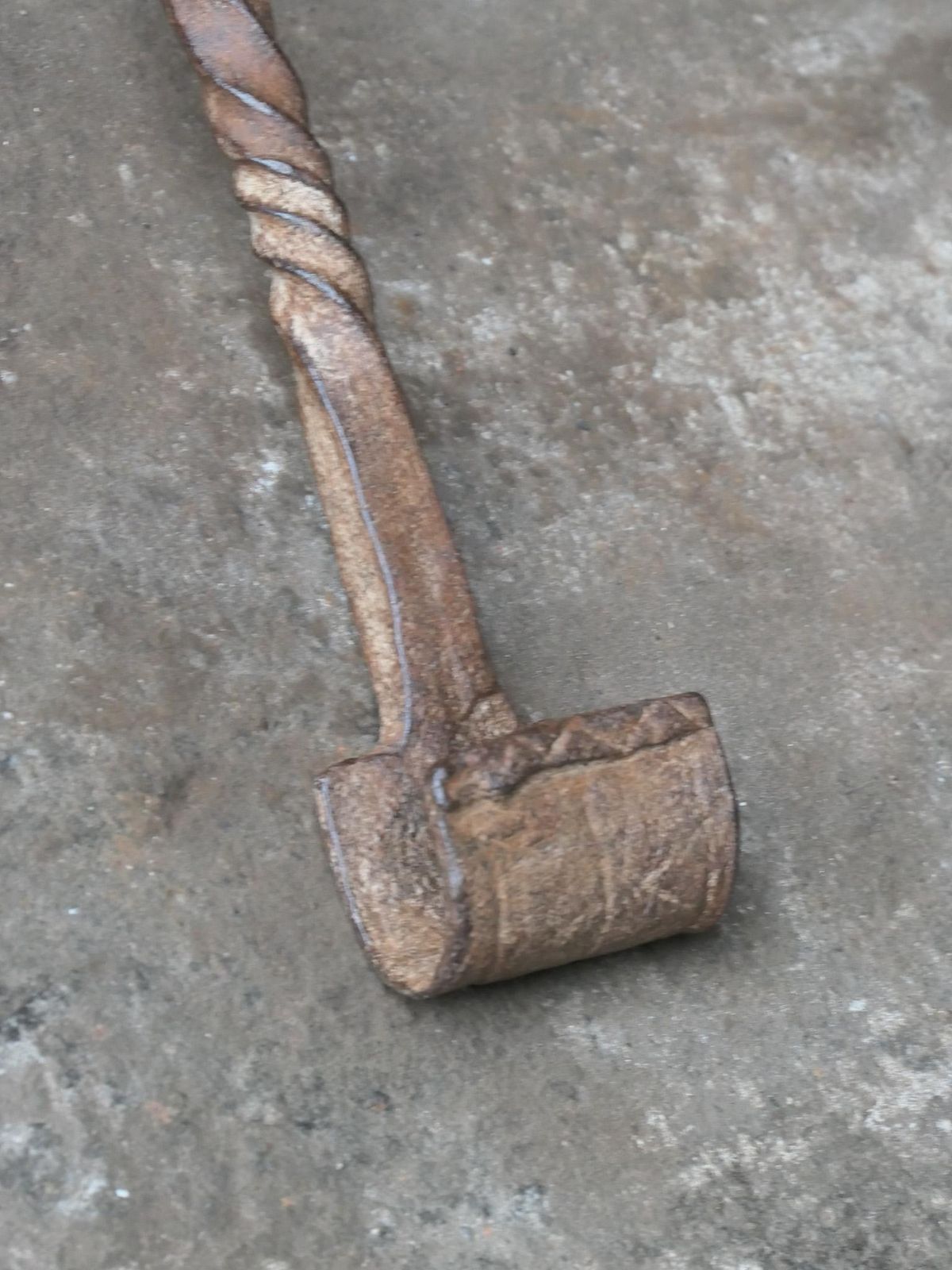 photo furniture Large 17th Century French Fireplace Pot Hook