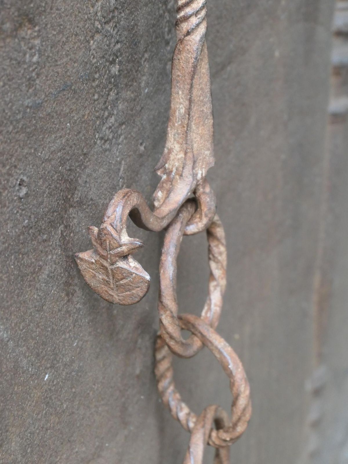 photo for sale Large 17th Century French Fireplace Pot Hook