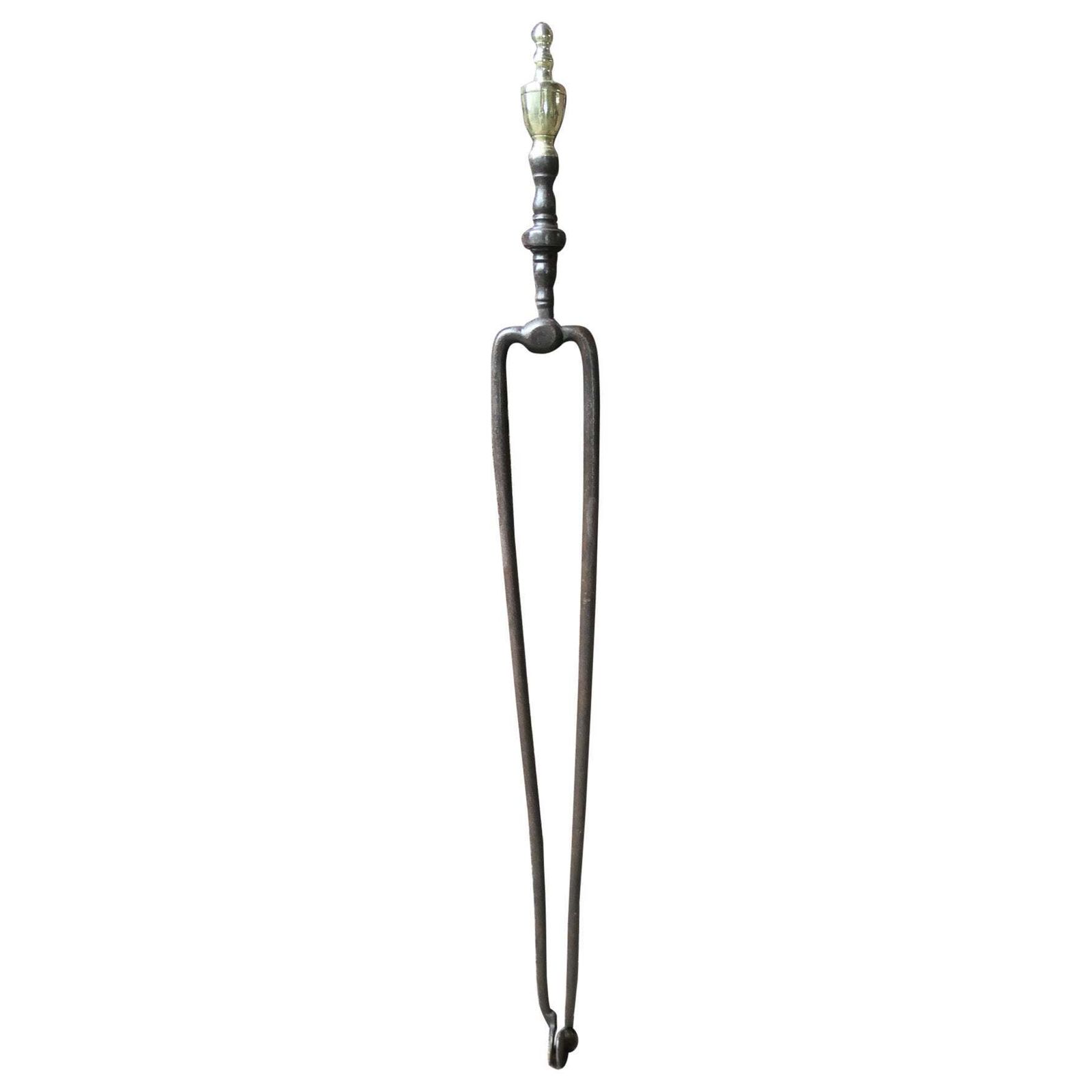 18th 19th Century Dutch Fire Tongs, Pince