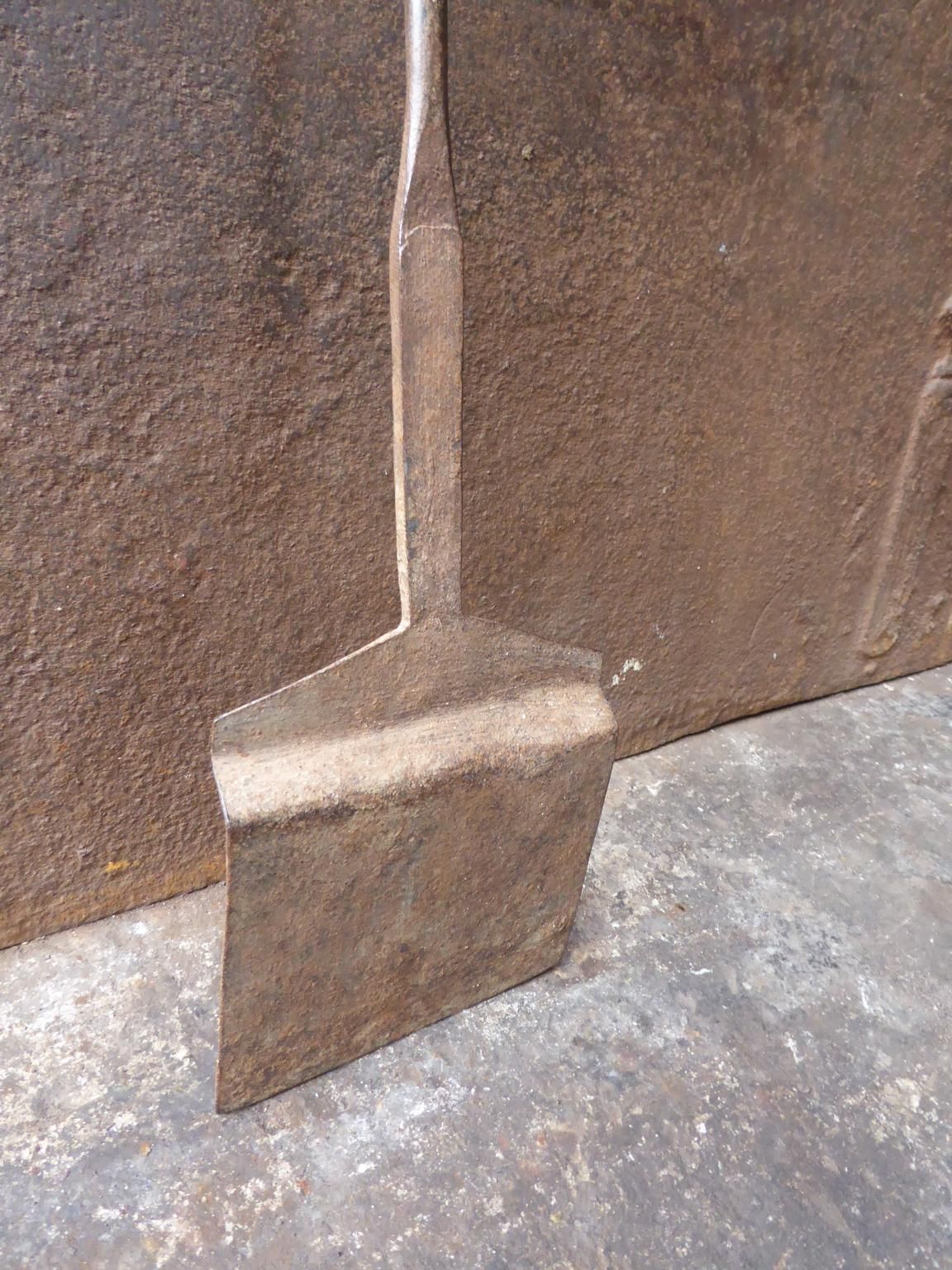 Large 19th Century French Fireplace Shovel Or Fire Shovel photo vintage