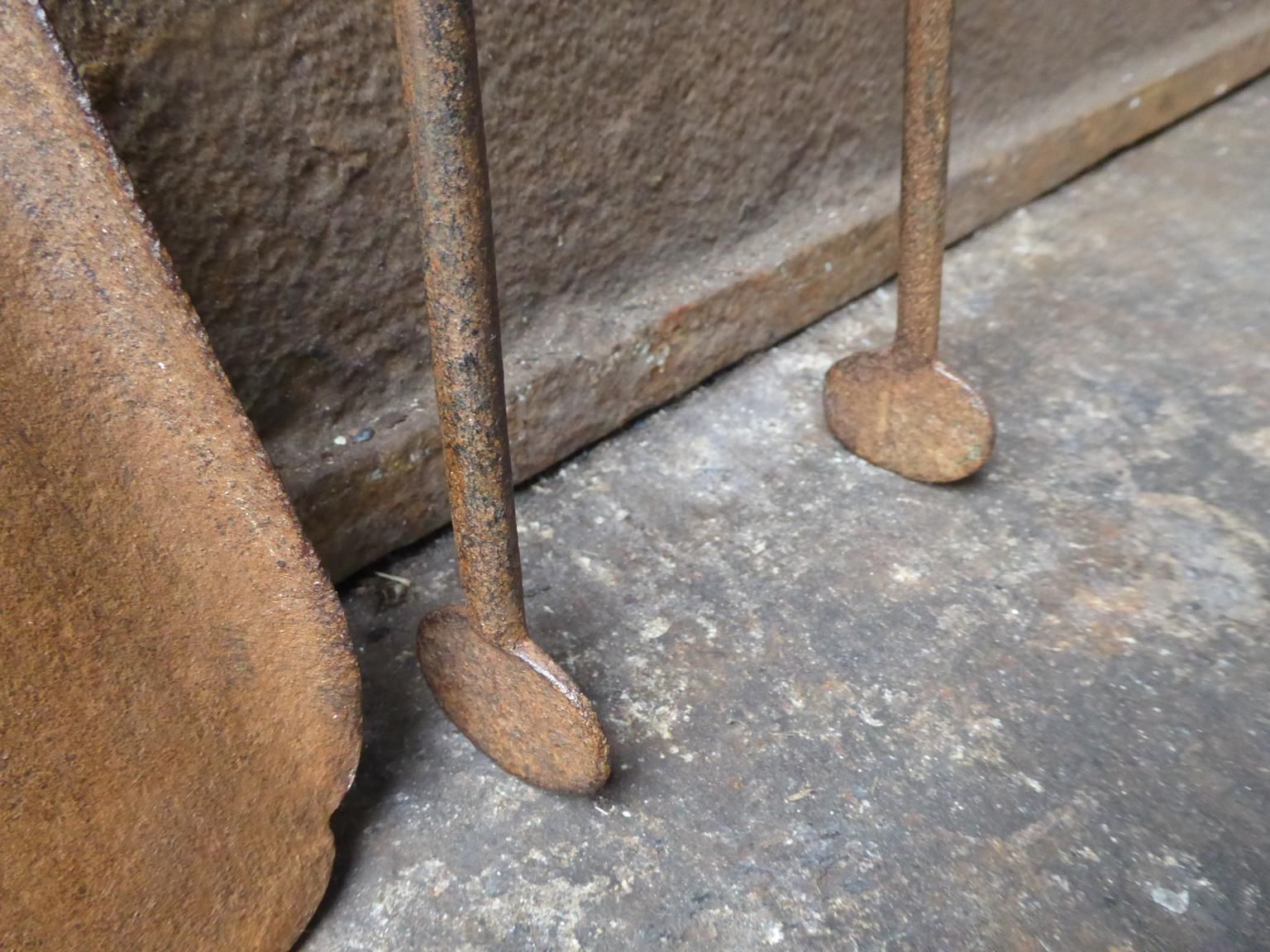 Large French Wrought Iron Fireplace Tools Or Fire Tools, 18th Century photo Home Fixtures