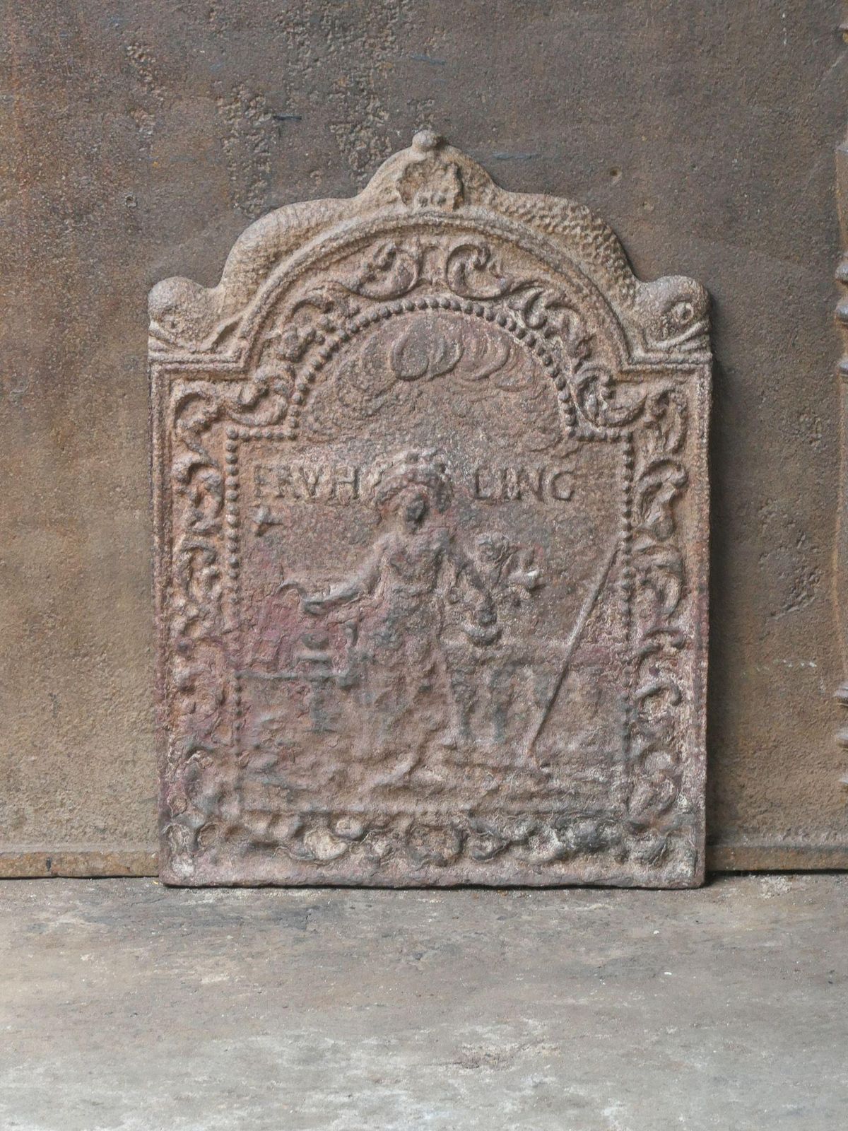 Dutch Louis XIV Period 'The Spring' Fireback / Backsplash, Early 18th Century photo furniture