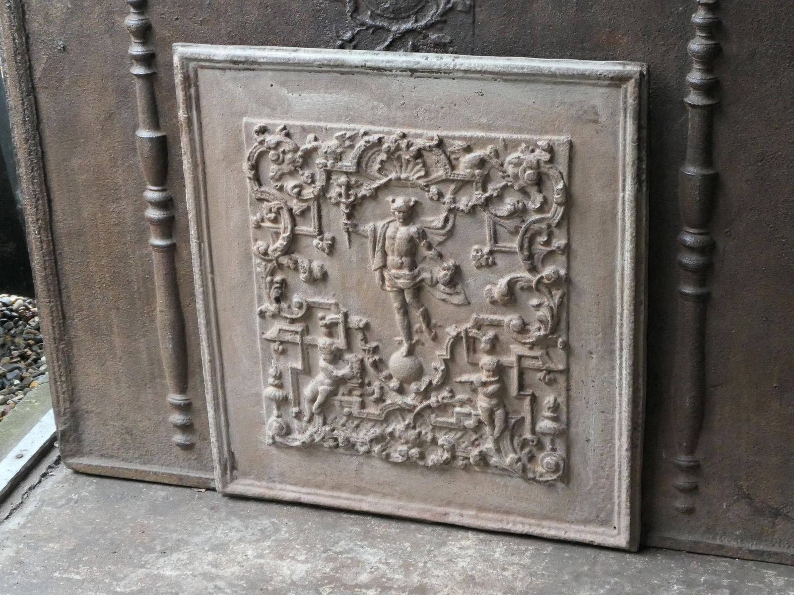 20th Century German 'Mercury' Fireback / Backsplash. Victorian Style. photo 294.0
