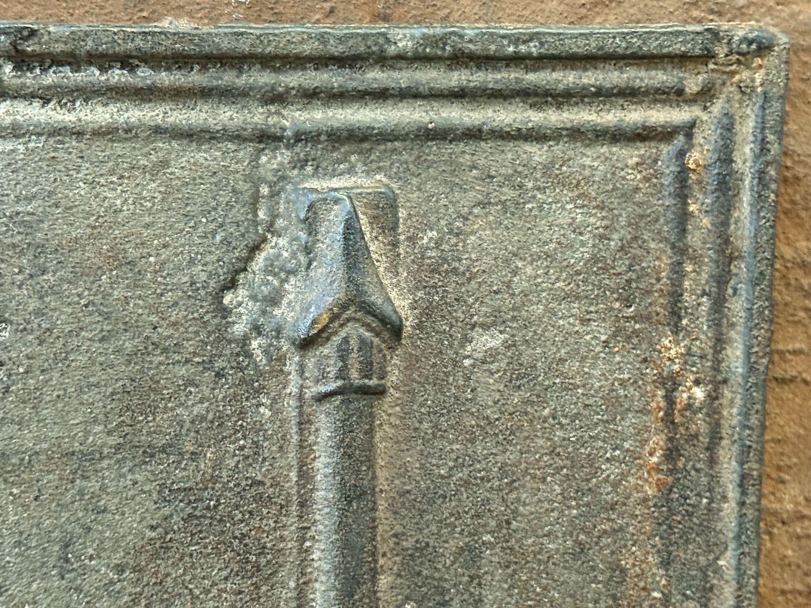French 'Pillars Of Freedom' Fireback / Backsplash, Early 19th Century photo 380.0