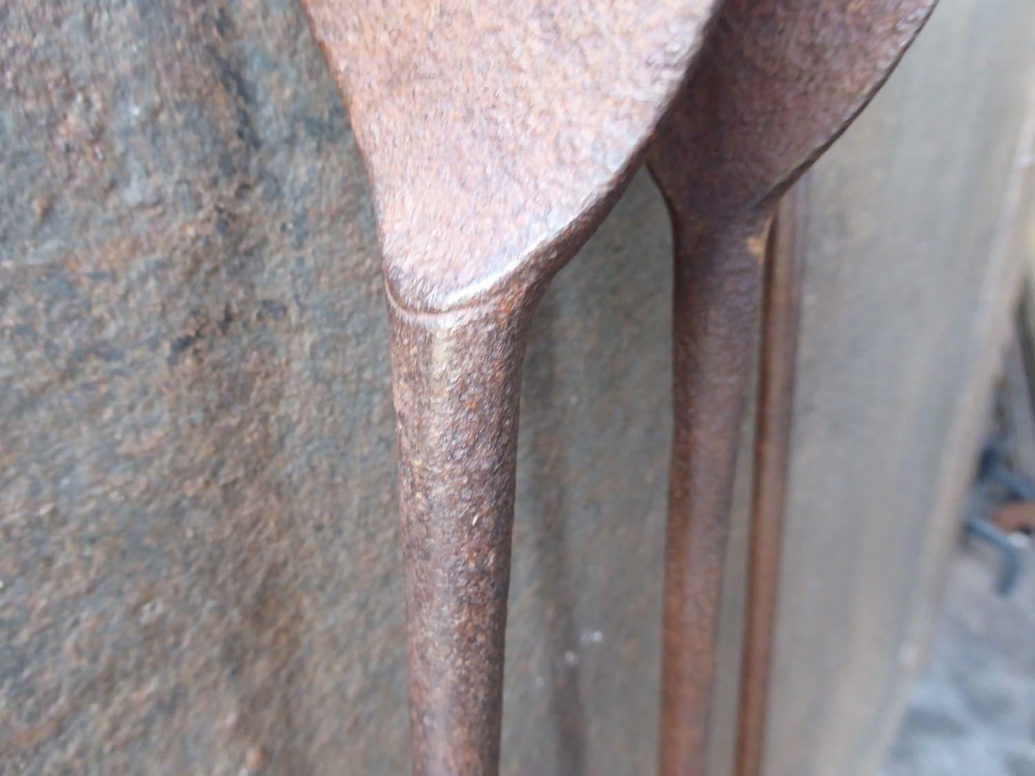 Rustic French Wrought Iron Fireplace Tools Or Fire Tools, 18th Century photo Home Fixtures
