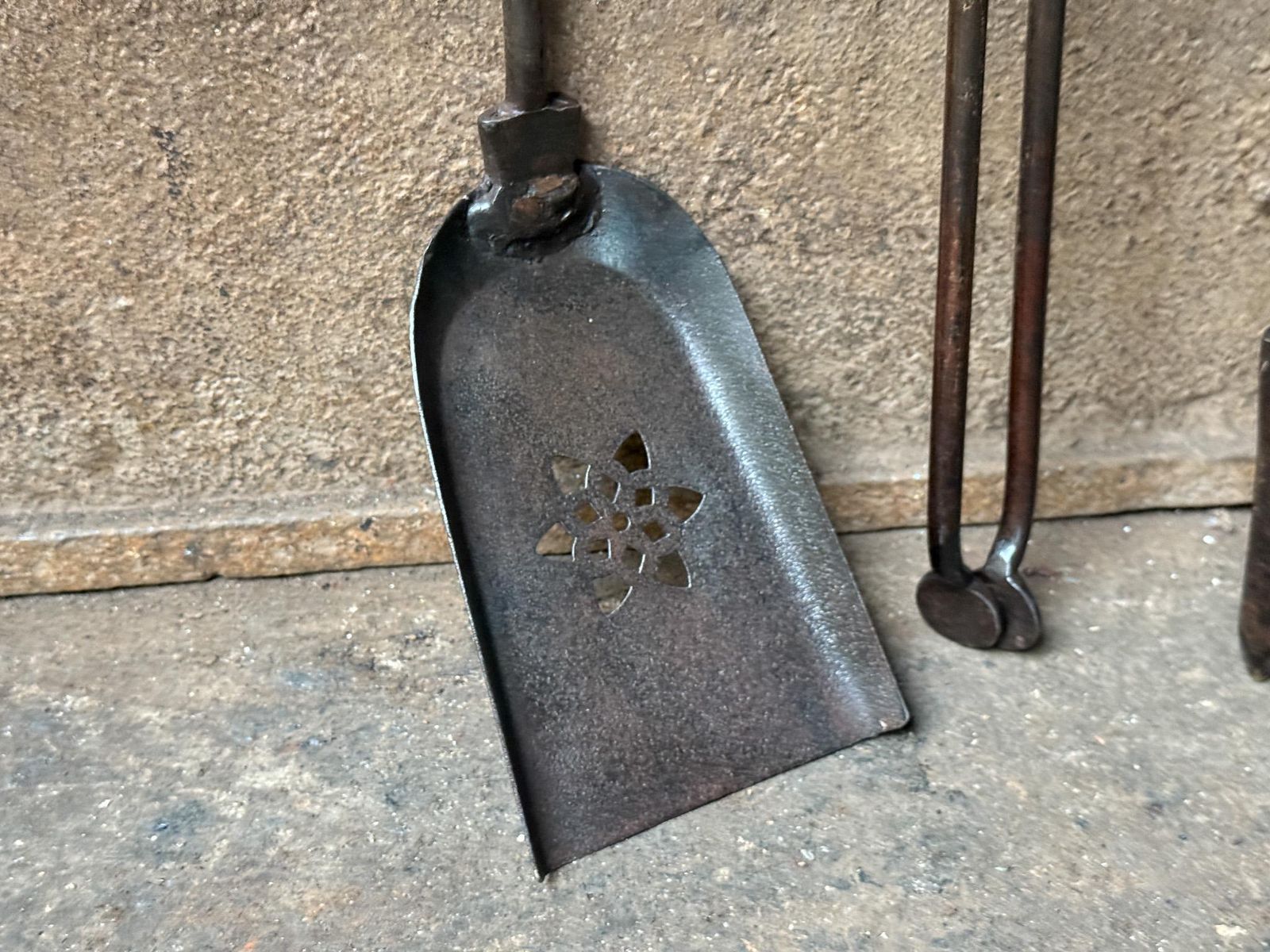 19th Century English Victorian Period Fireplace Tool Set Or Companion Set photo vinterior