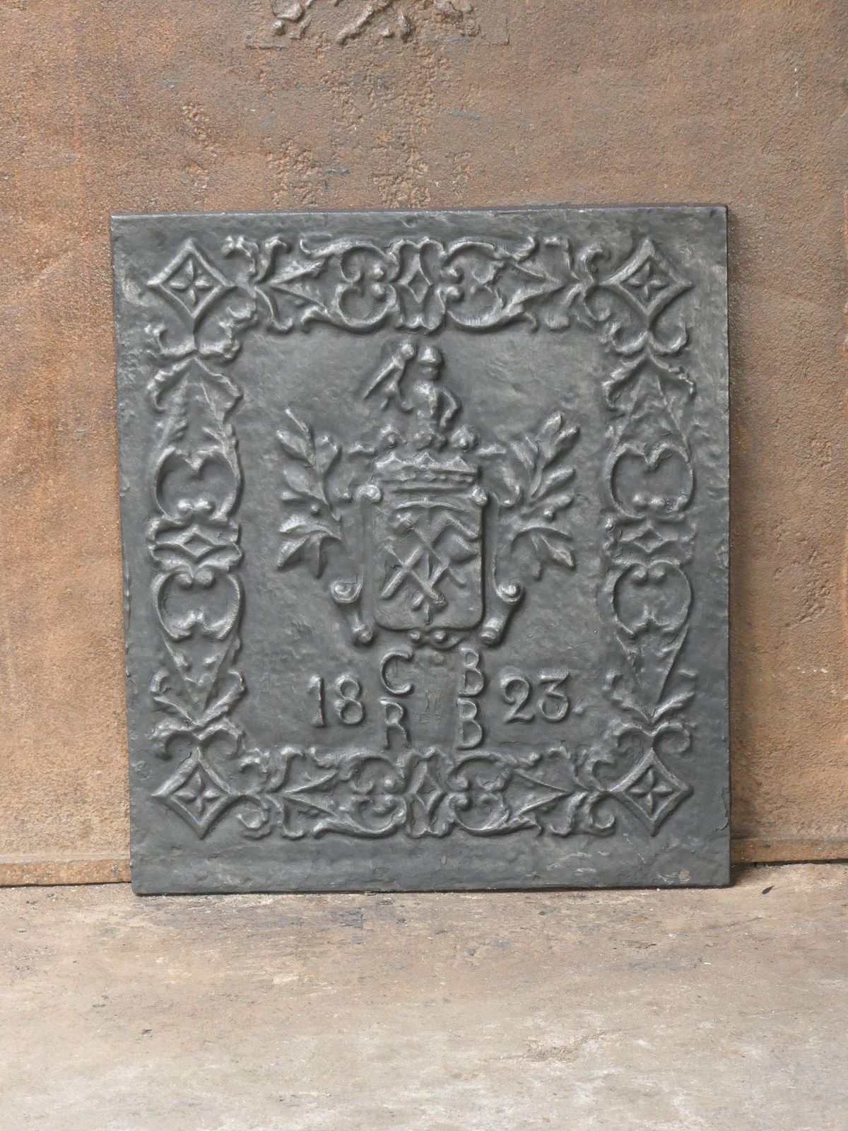 20th Century German Victorian Style 'Coat Of Arms' Fireback / Backsplash photo for sale