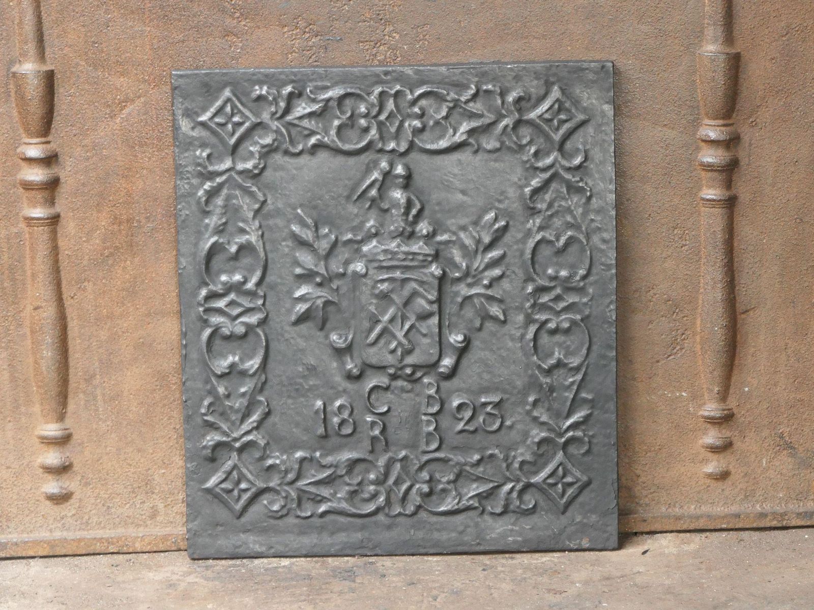 20th Century German Victorian Style 'Coat Of Arms' Fireback / Backsplash photo Home Fixtures
