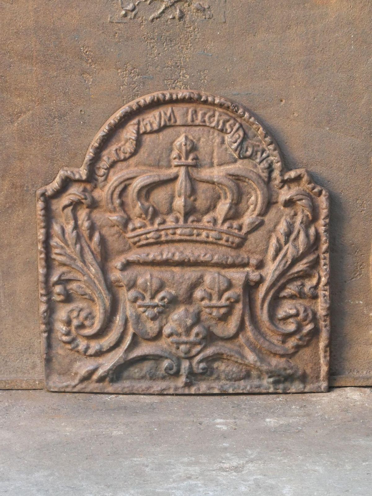 French Napoleon III Style 'Arms Of France' Fireback / Backsplash, 20th Century photo furniture