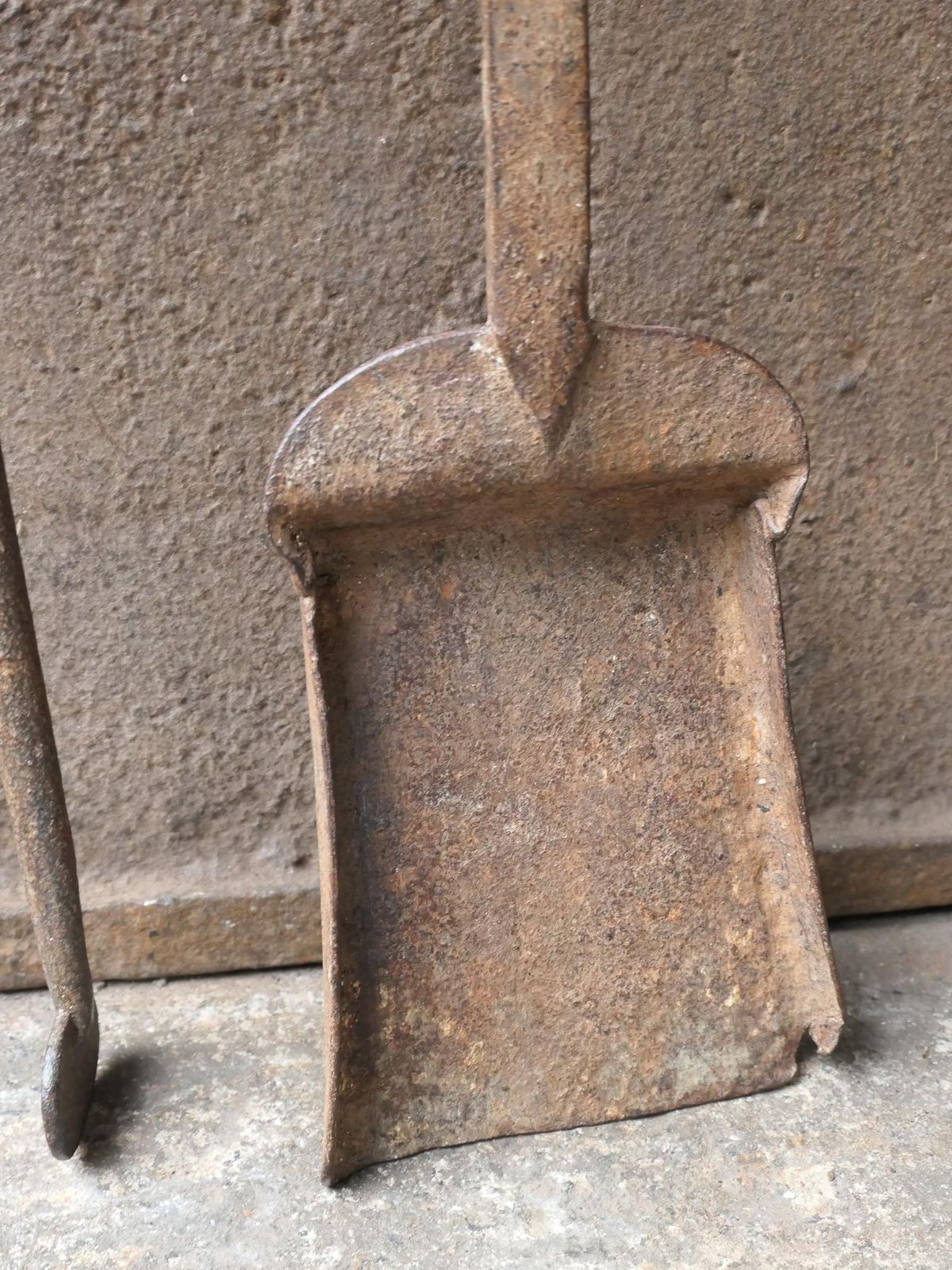 18th C. French Wrought Iron Louis XV Fireplace Tool Set photo buy