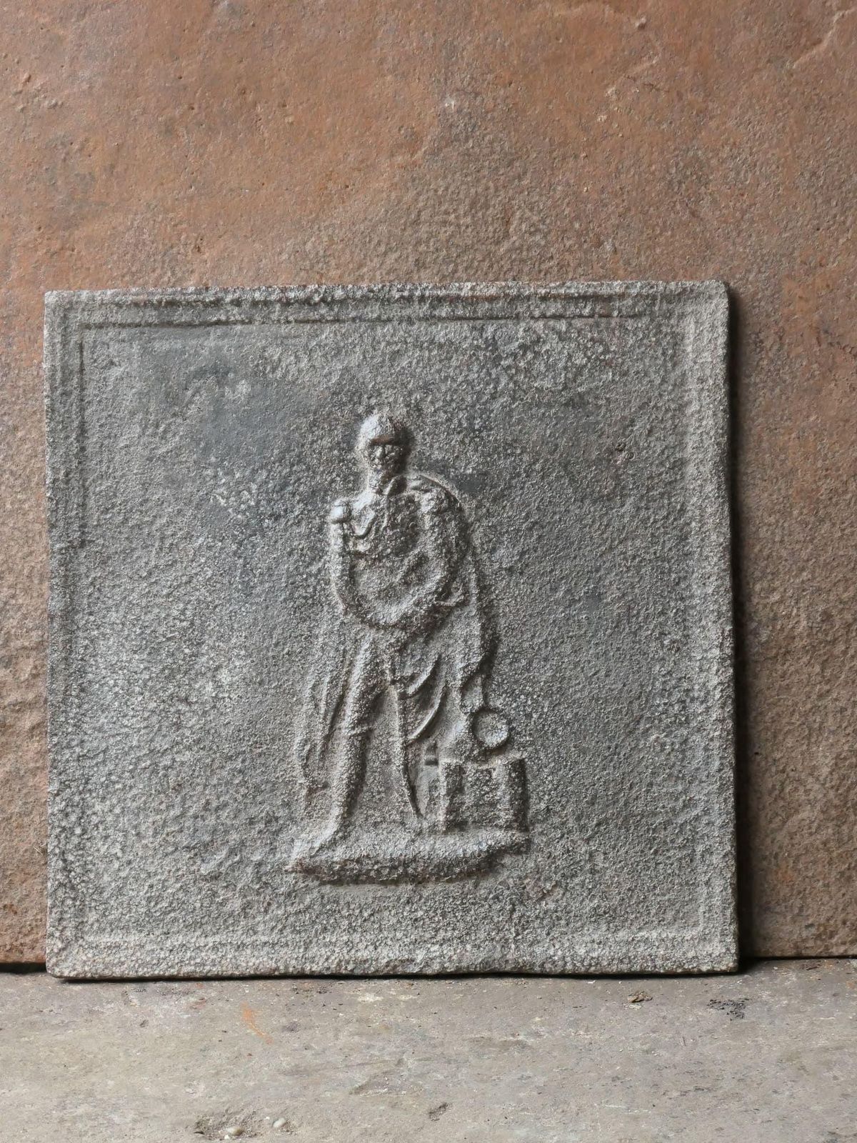 French Napoleon III 'Man' Fireback / Backsplash, 19th Century, Napoleon III Peri photo furniture