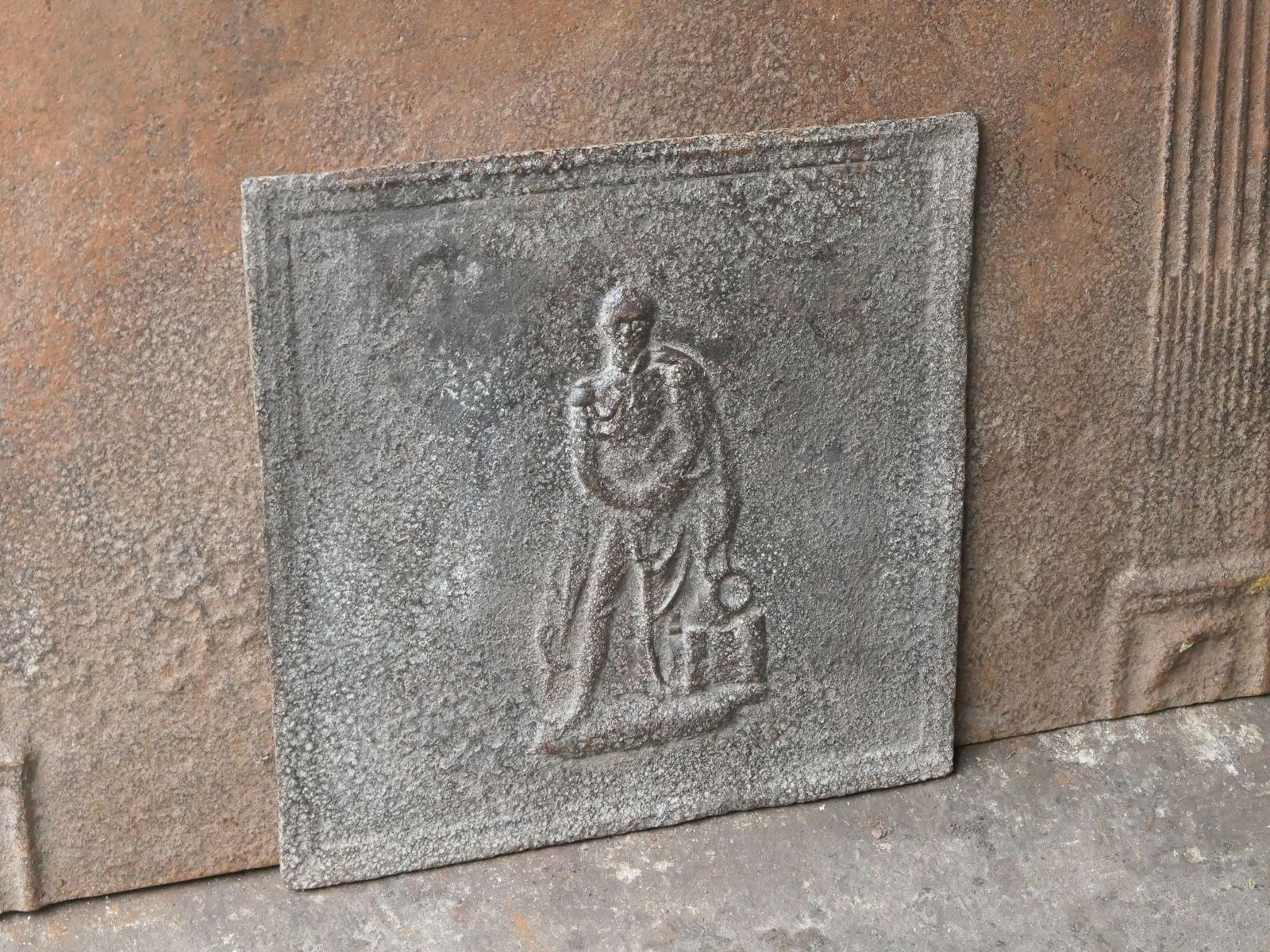 French Napoleon III 'Man' Fireback / Backsplash, 19th Century, Napoleon III Peri photo buy