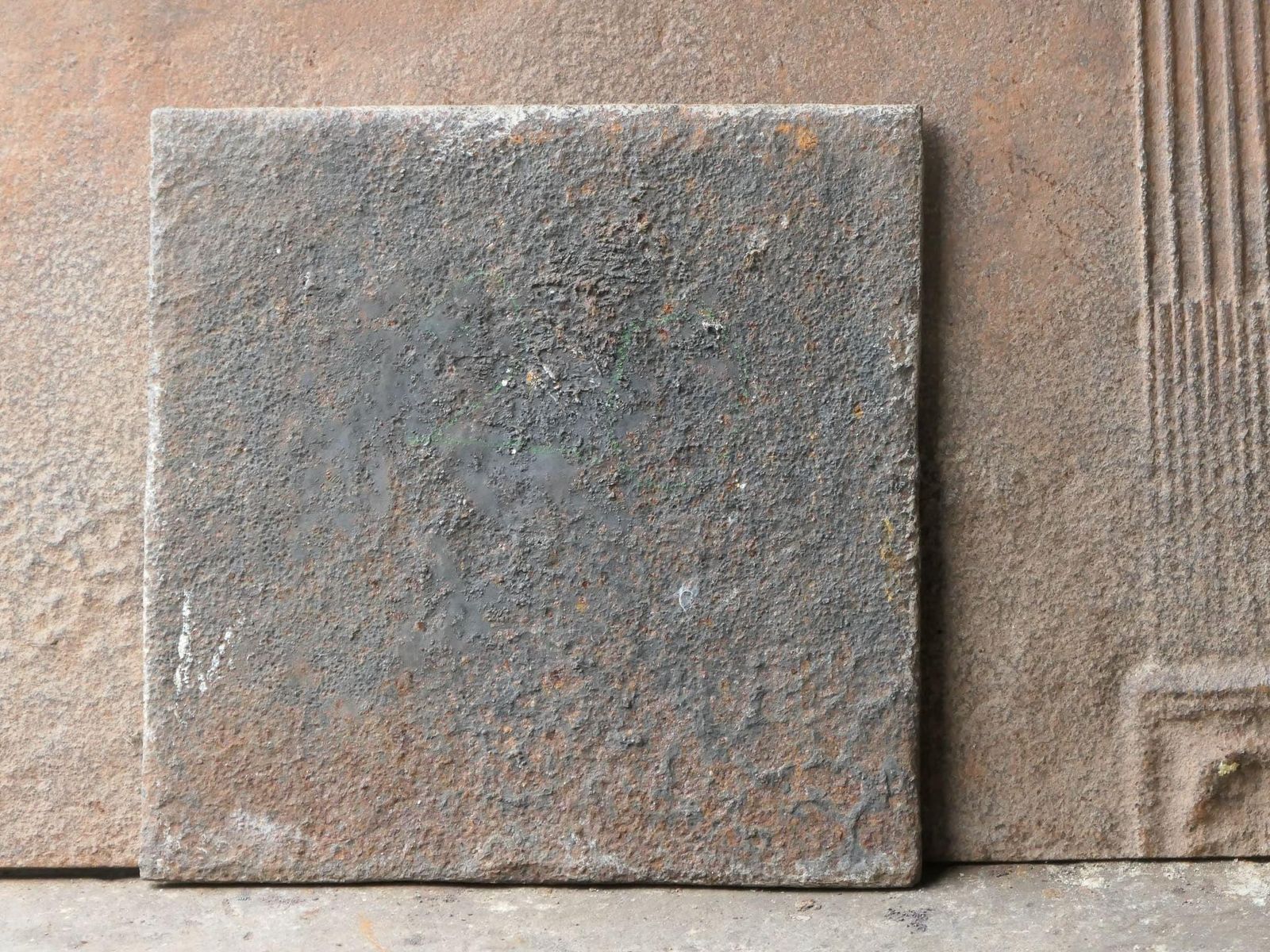 photo vinterior French Napoleon III 'Man' Fireback / Backsplash, 19th Century, Napoleon III Peri