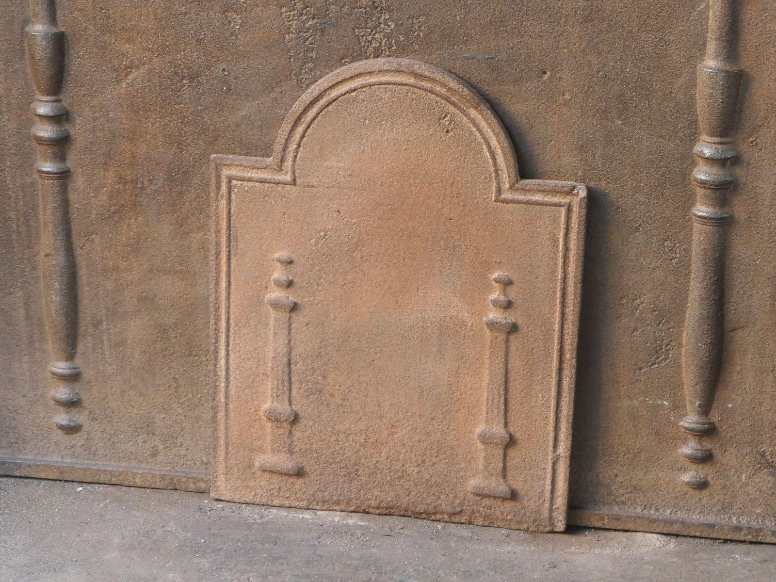 French 'Pillars Of Freedom' Fireback / Backsplash, Early 19th Century photo 320.0