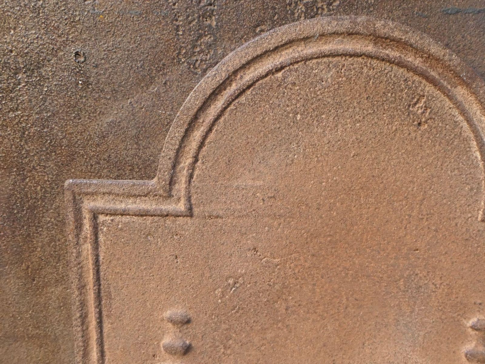 French 'Pillars Of Freedom' Fireback / Backsplash, Early 19th Century photo vintage