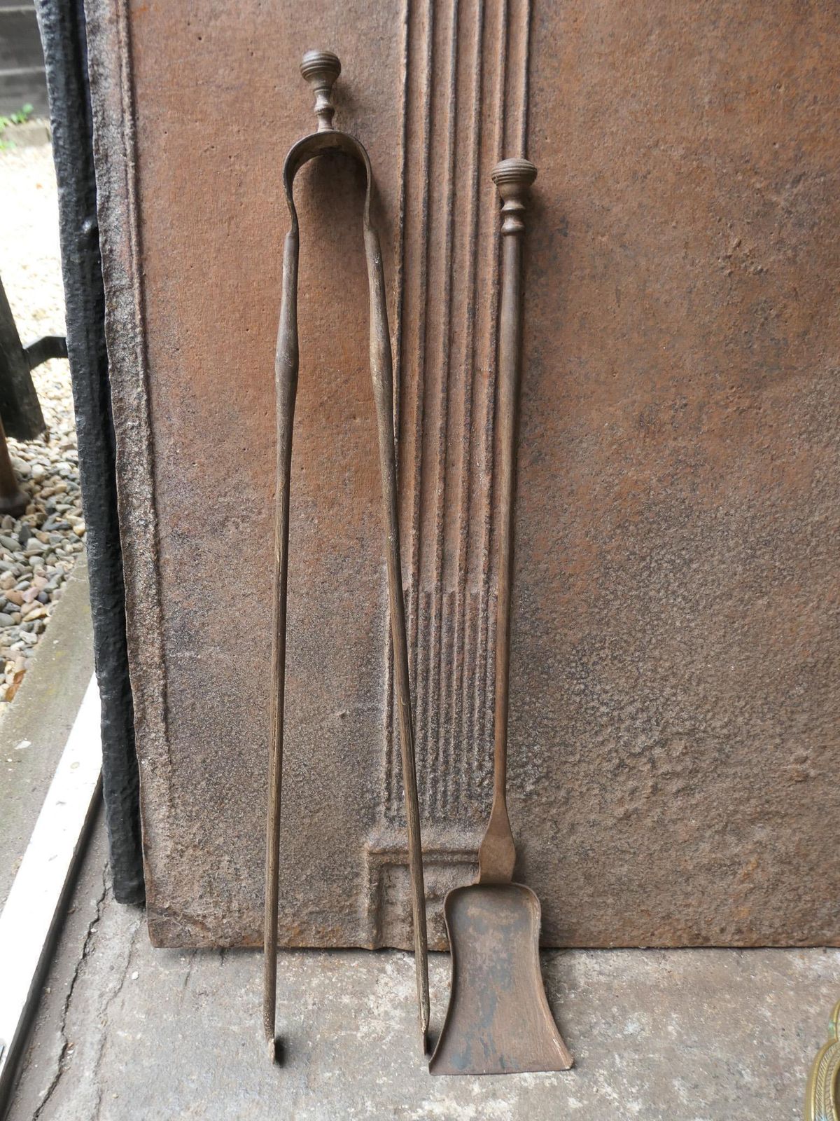 photo furniture Early 20th Century French Napoleon III Style Fireplace Tool Set