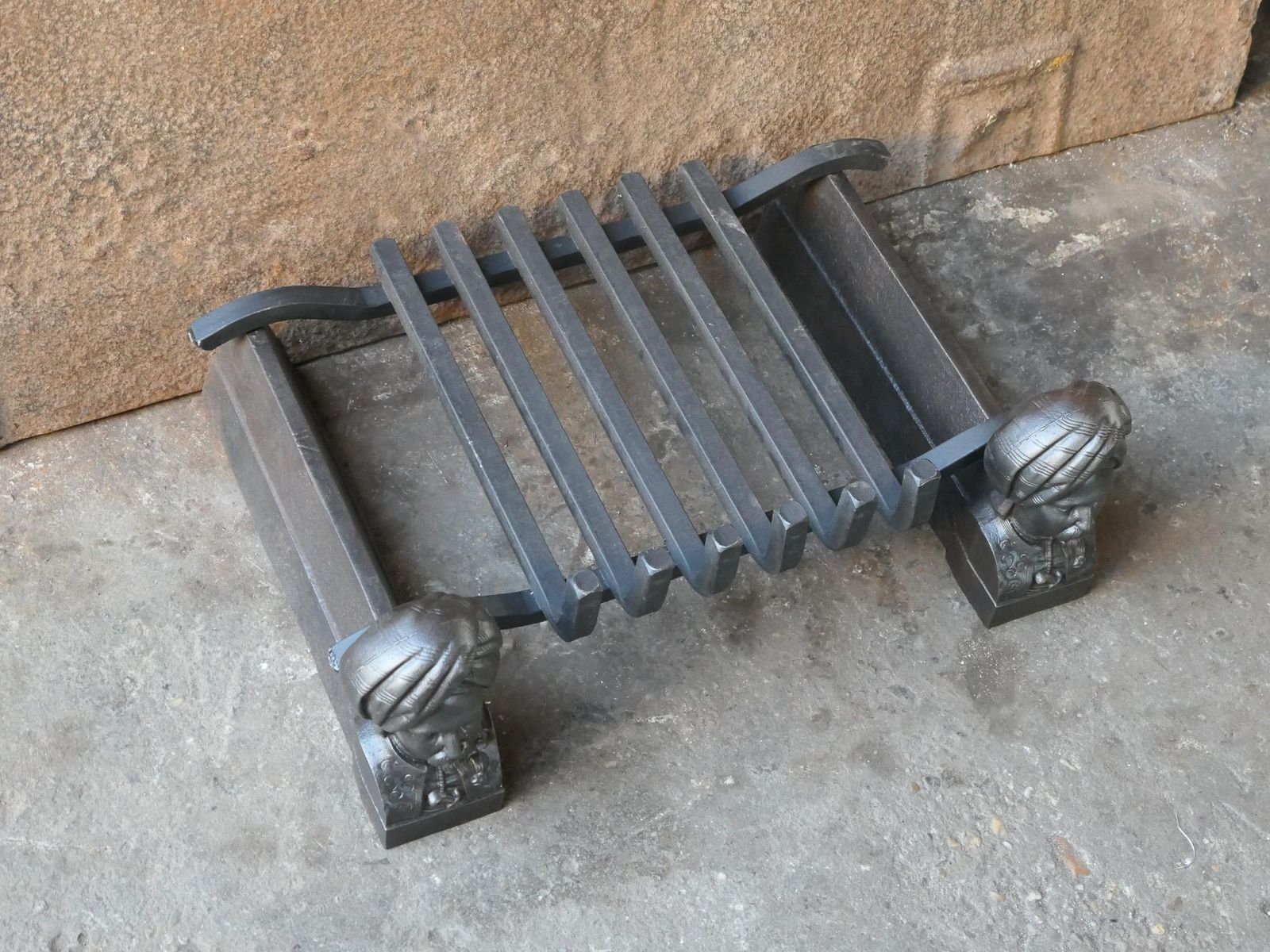 Antique French Napoleon III Fire Grate, Fireplace Grate, 19th Century photo buy