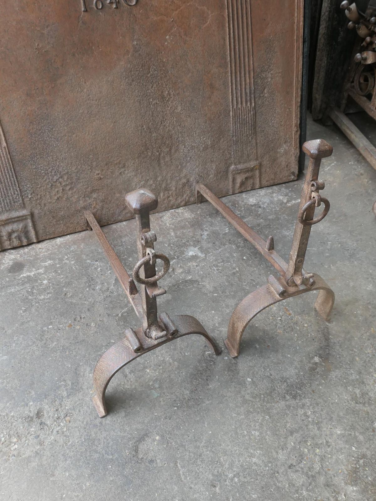 18th Century French Louis XV Fire Andirons photo buy