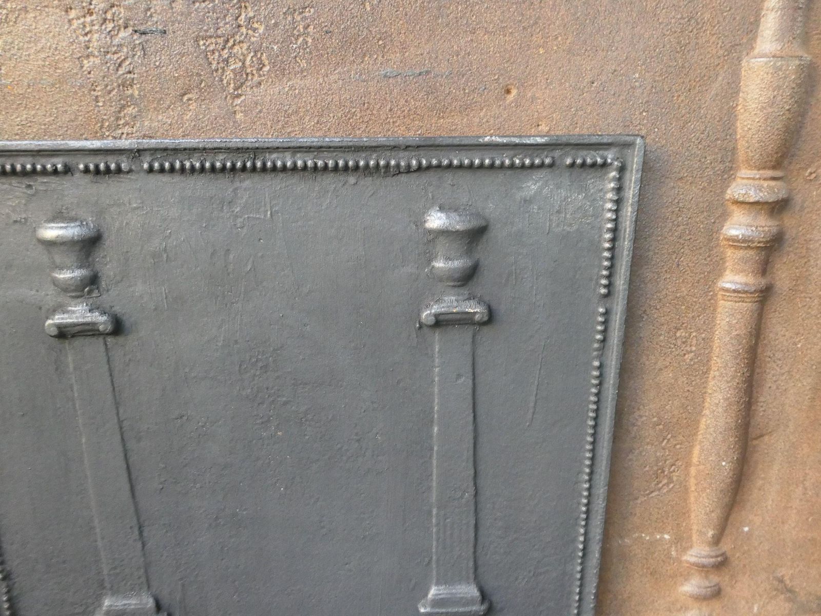 French 'Pillars Of Freedom' Fireback / Backsplash, Early 19th Century photo buy