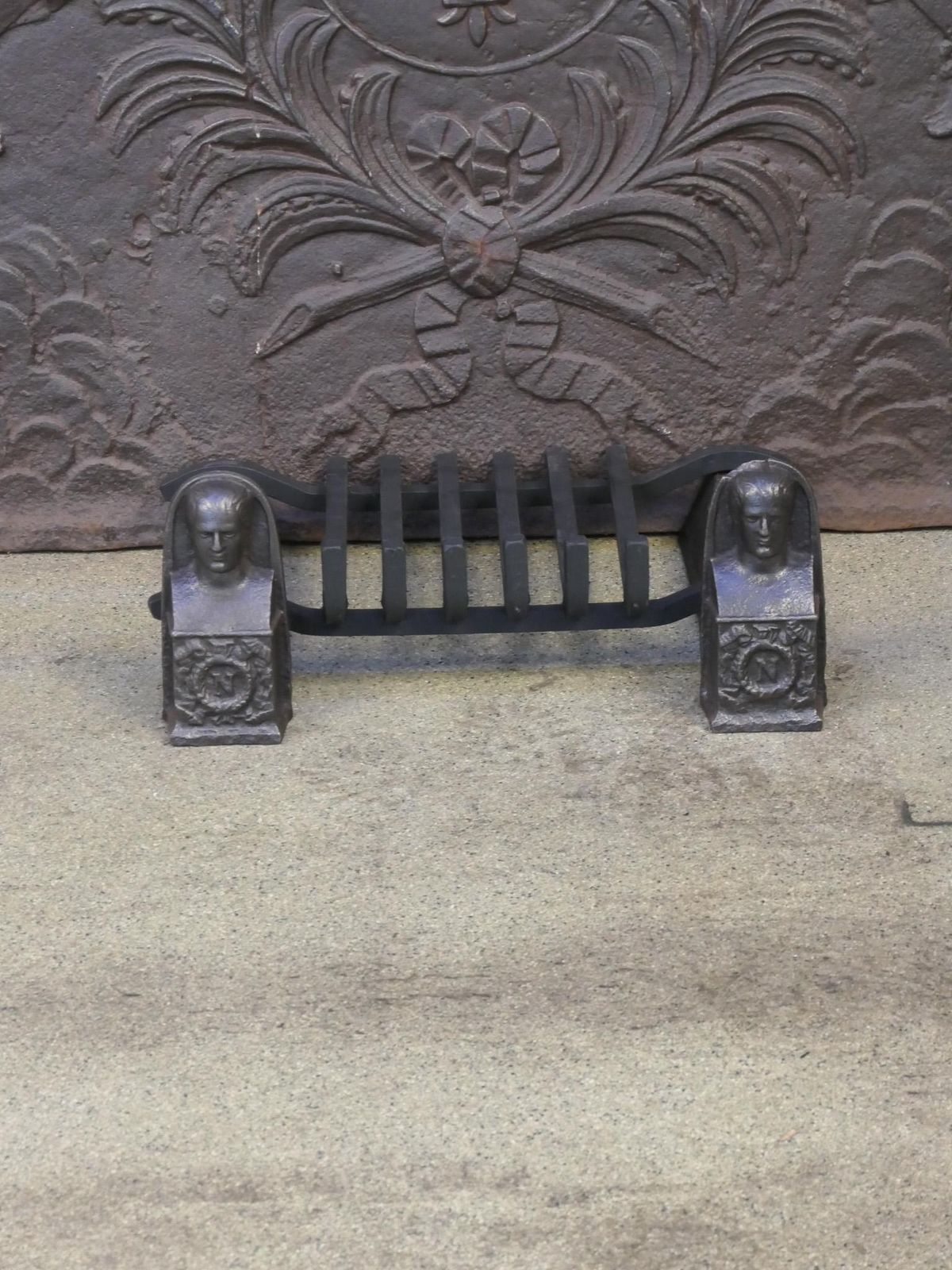 French Napoleon III Period Fireplace Log Grate, 19th Century photo furniture