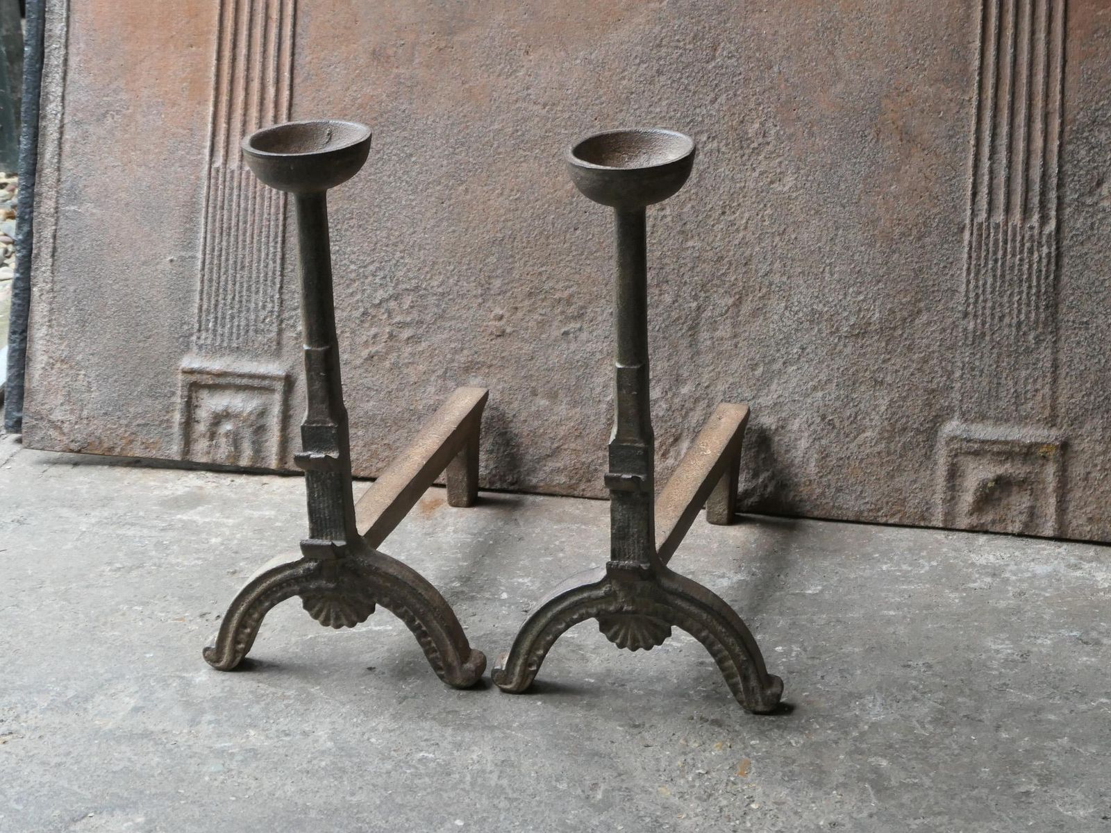 French Napoleon III Style Firedogs Or Andirons photo vinterior