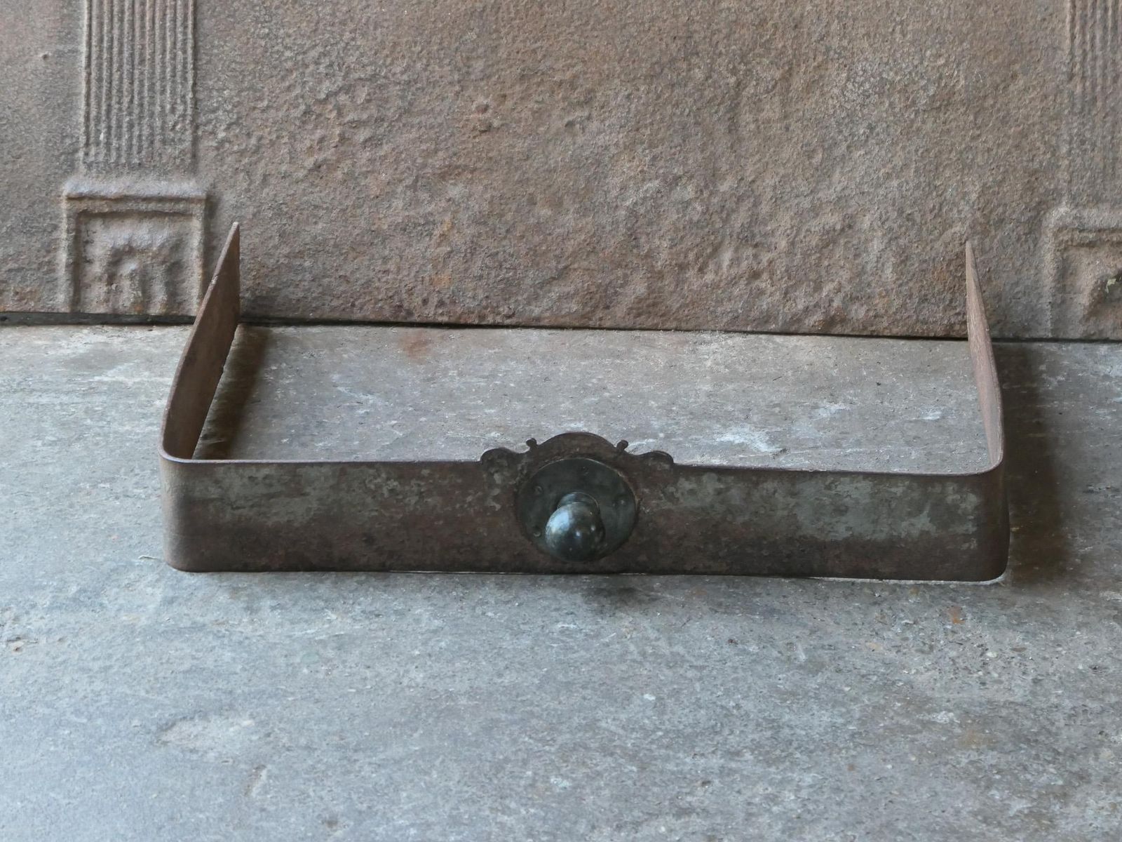 Antique French Napoleon III Fireplace Fender, 19th Century photo Home Fixtures