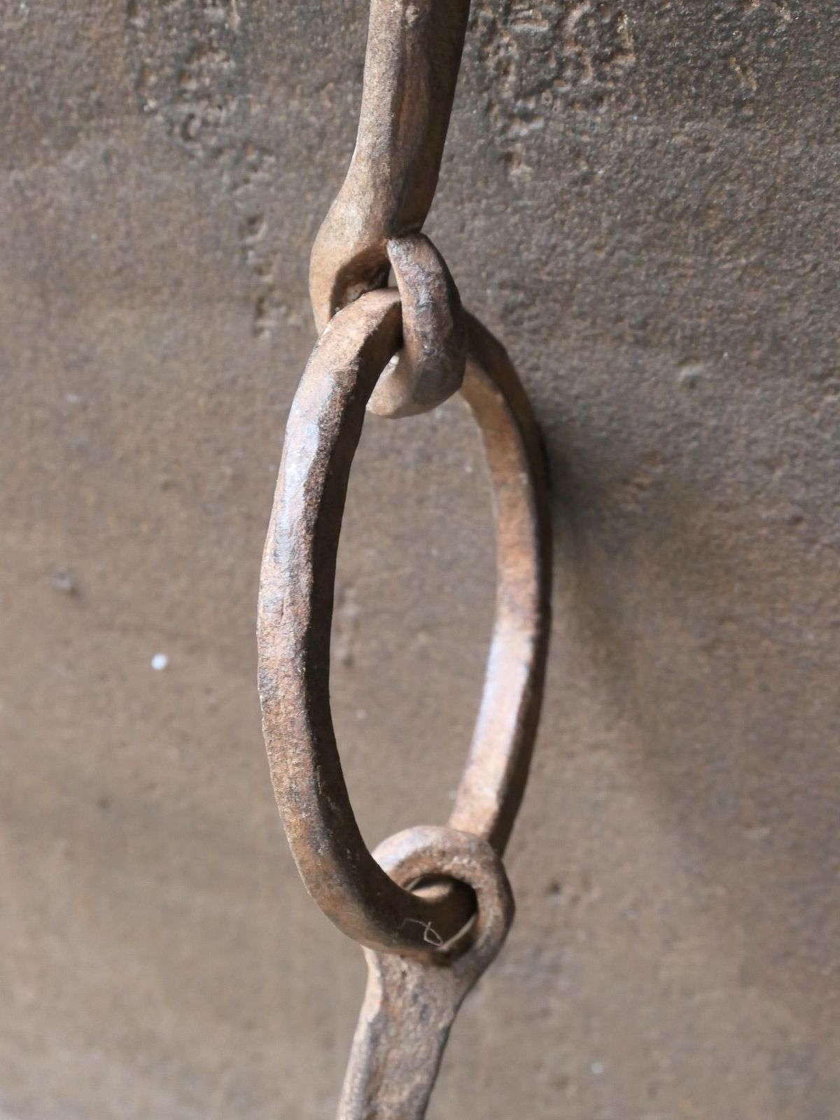 photo furniture Large 17th Century French Fireplace Pot Hook