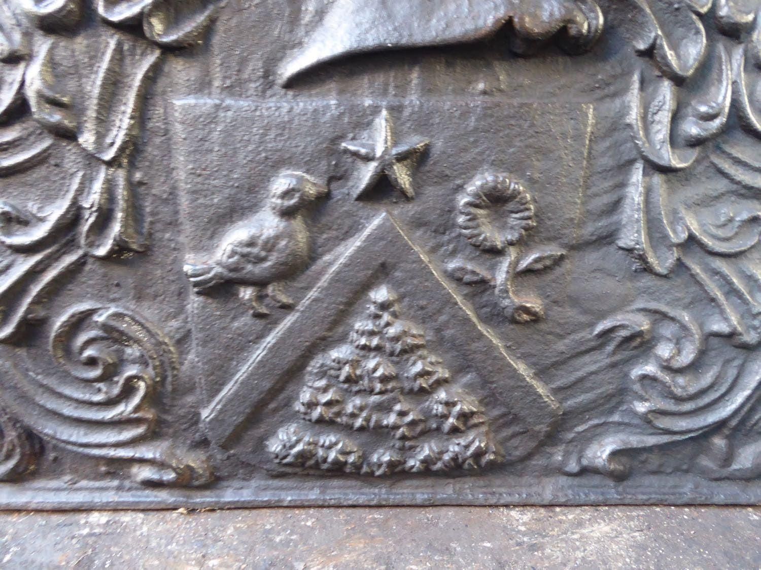 Louis XIV Style 'Coat Of Arms' Fireback / Backsplash photo for sale