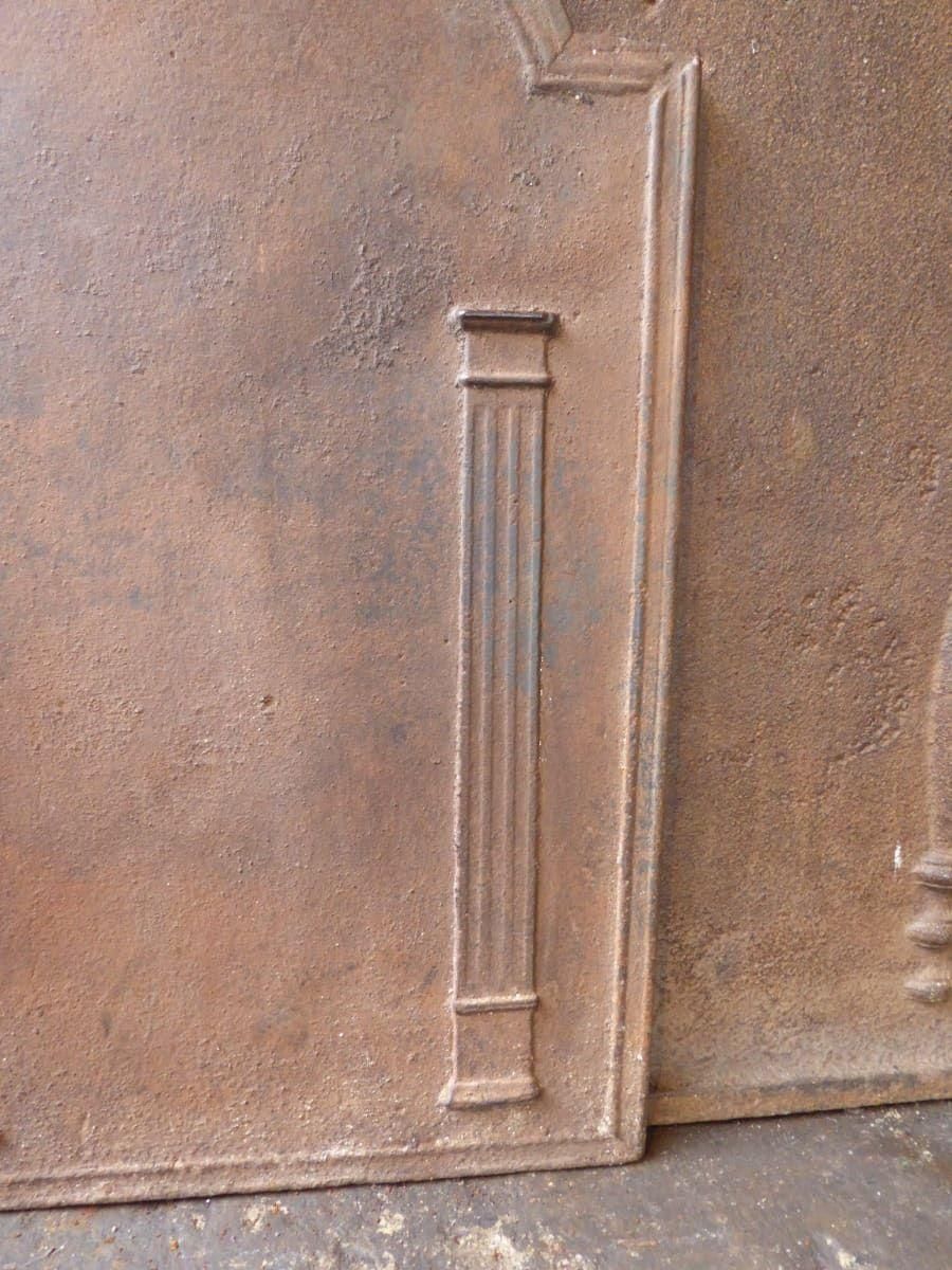 French Neoclassical Period Fireback / Backsplash, Early 19th Century photo 405.0