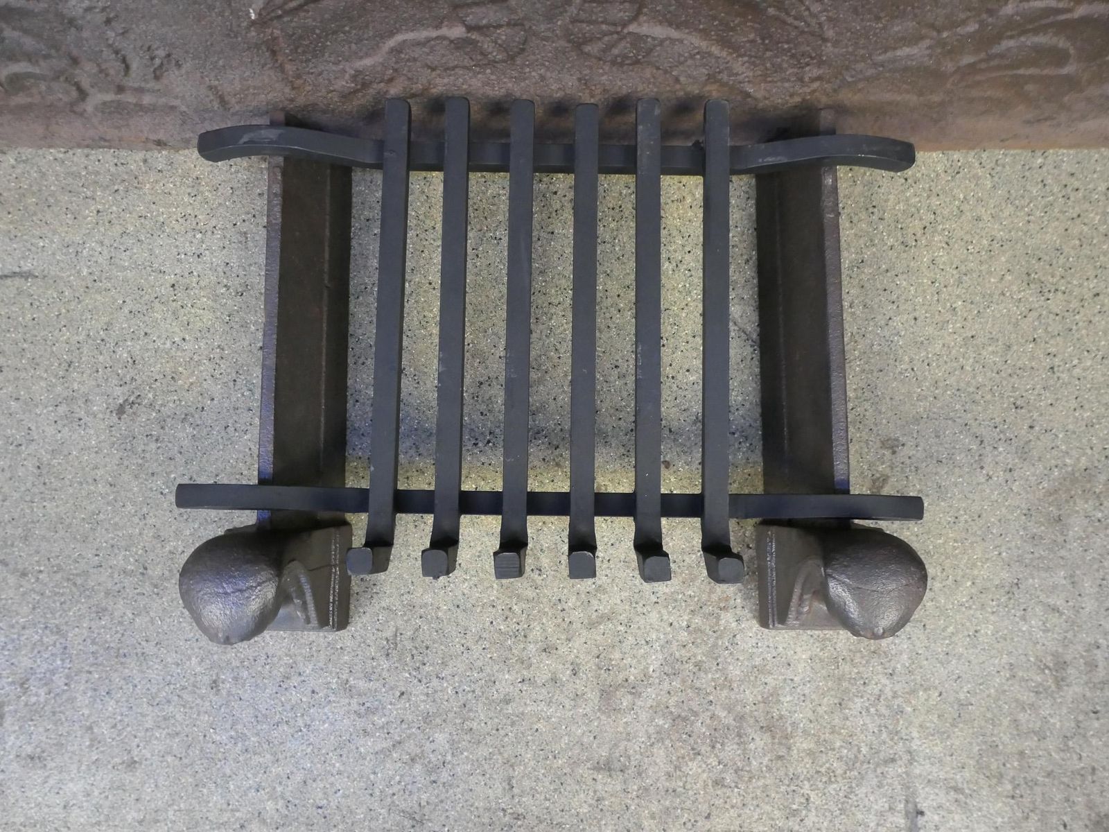 photo for sale Antique French Napoleon III Fire Grate, Fireplace Grate, 19th Century