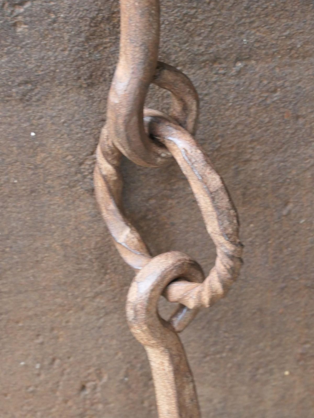 Large 17th Century French Fireplace Pot Hook photo vintage