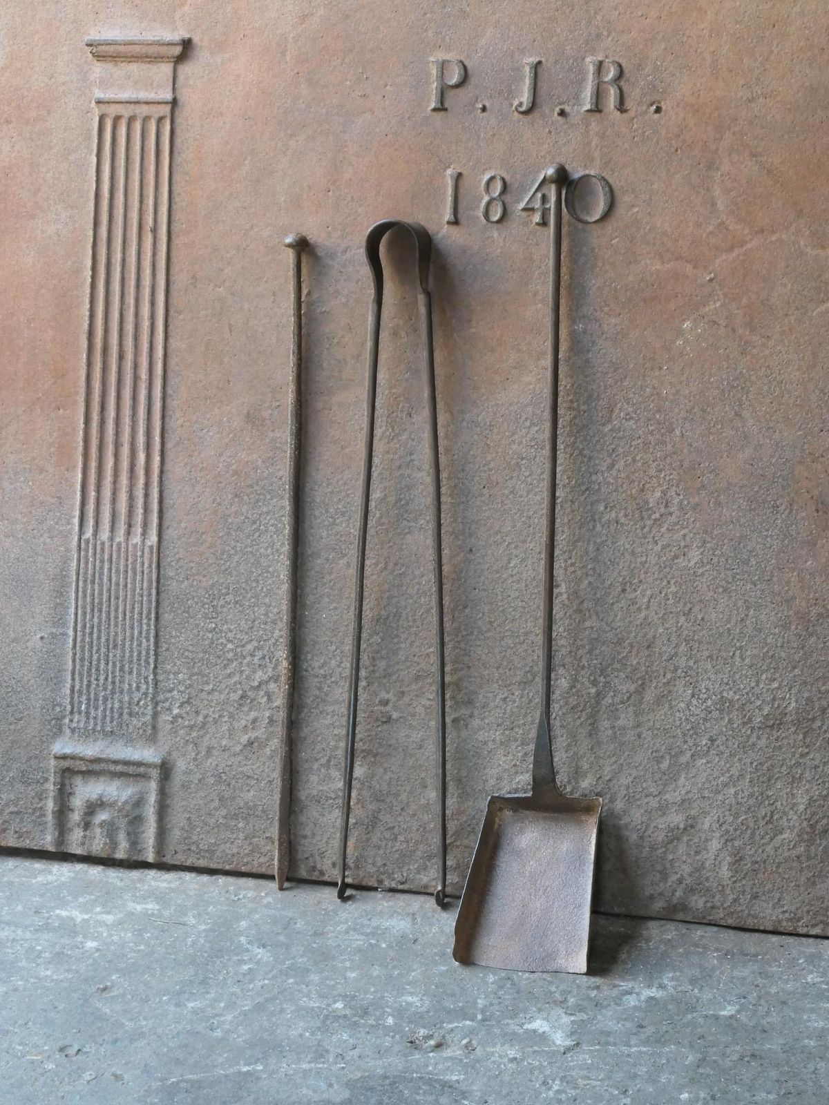 Rustic French Neoclassical Fireplace Tools, 18th 19th Century photo Home Fixtures
