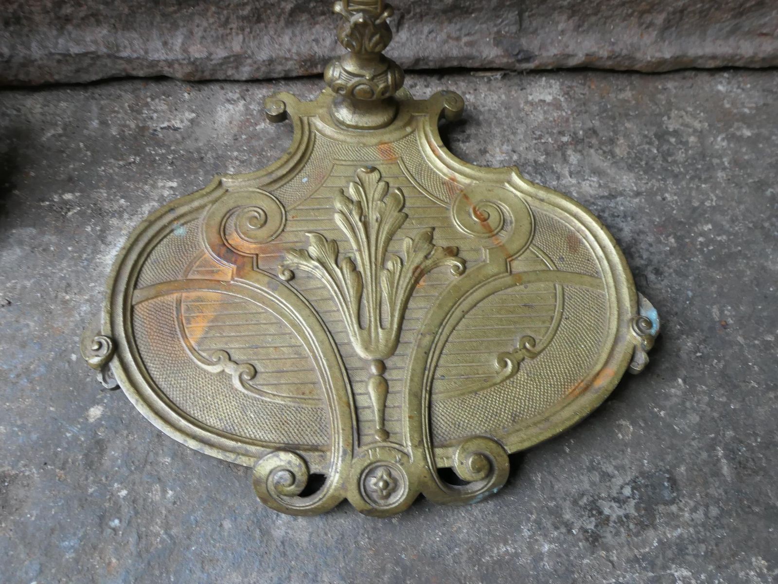19/20th C. English Brass Victorian Style Companion Set photo vintage