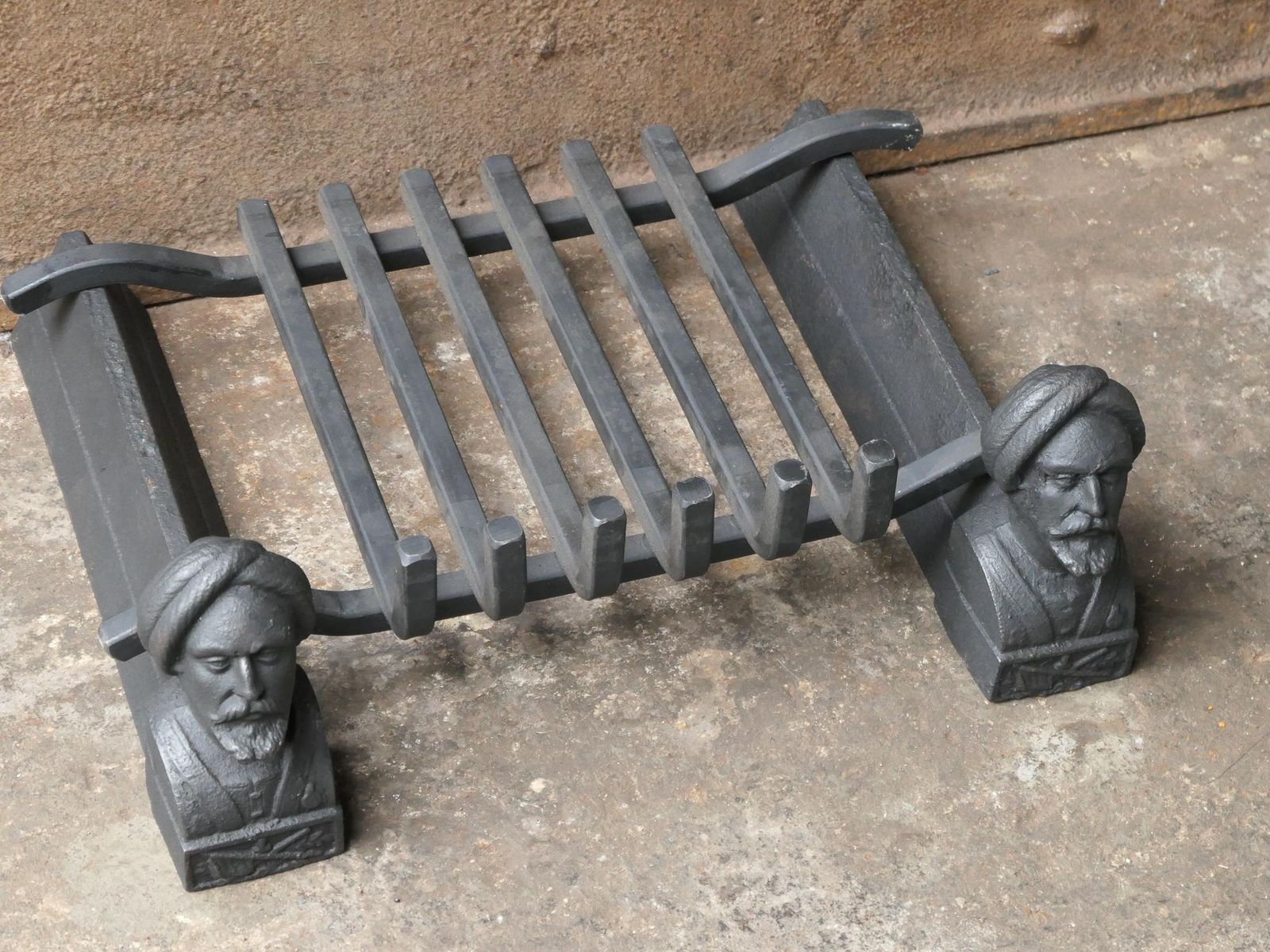 Antique French Napoleon III Fire Grate, Fireplace Grate photo buy
