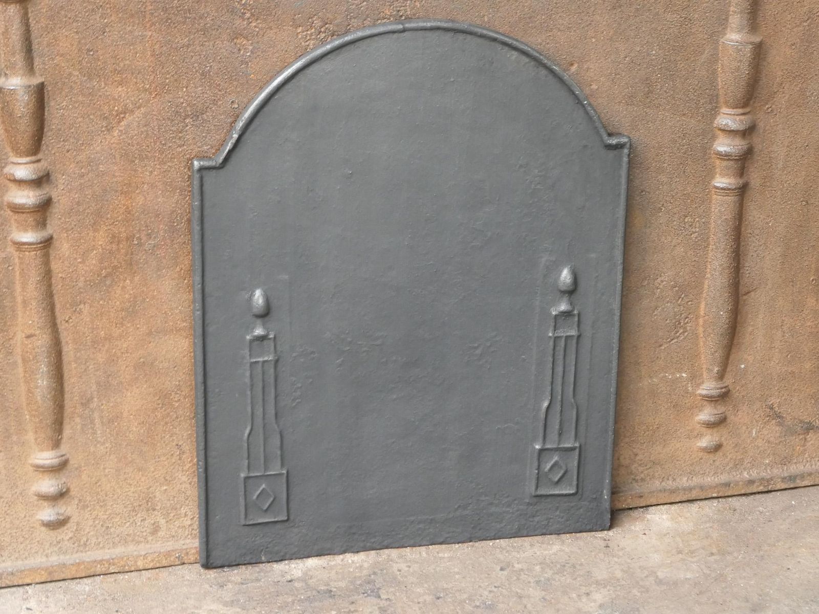 Antique French 'Pillars Of Freedom' Fireback / Backsplash, 18th   19th C. photo buy